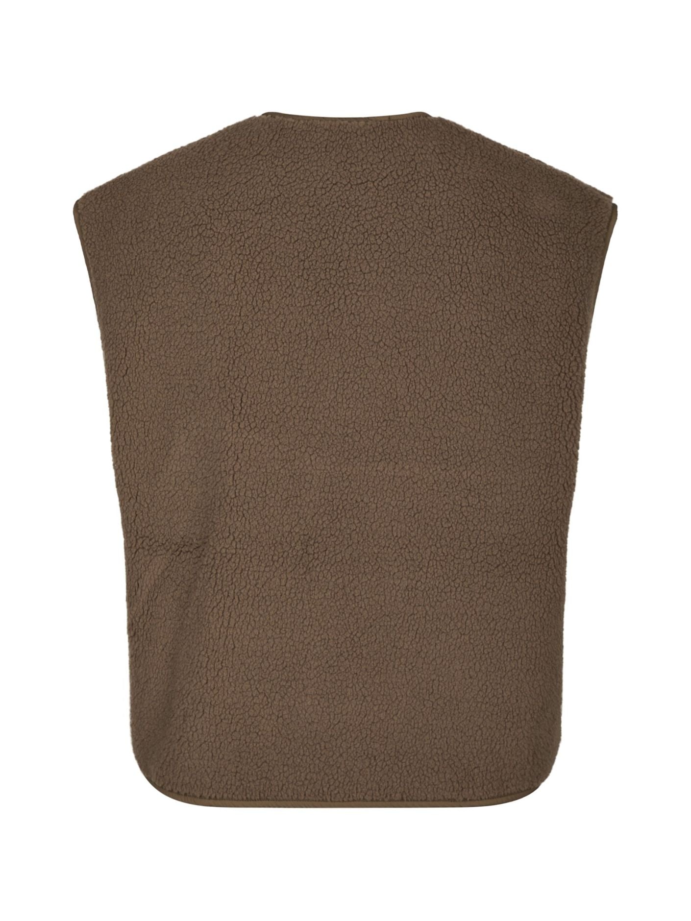 Mariko teddy vest taupe