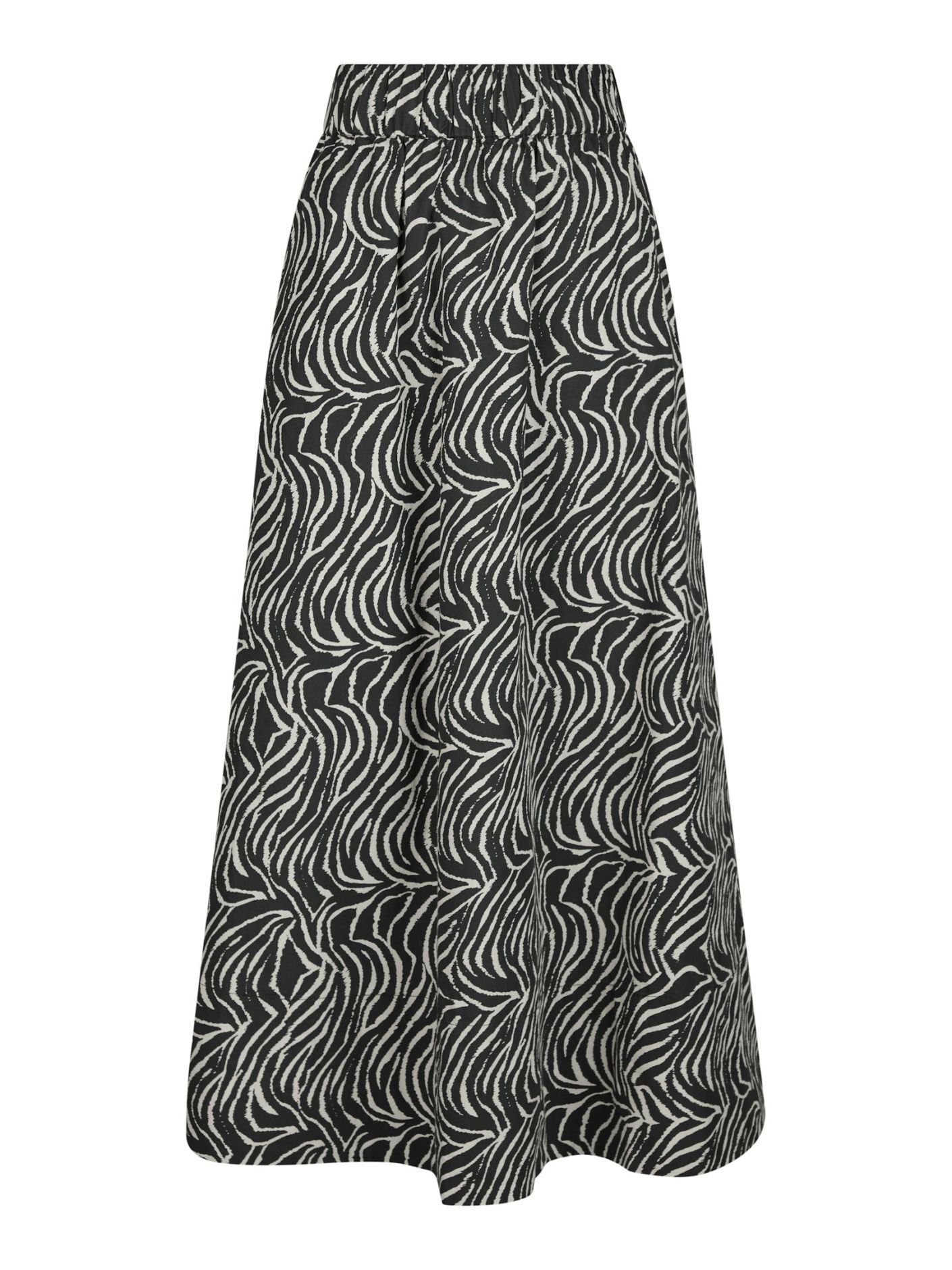 Yara zebra long skirt black