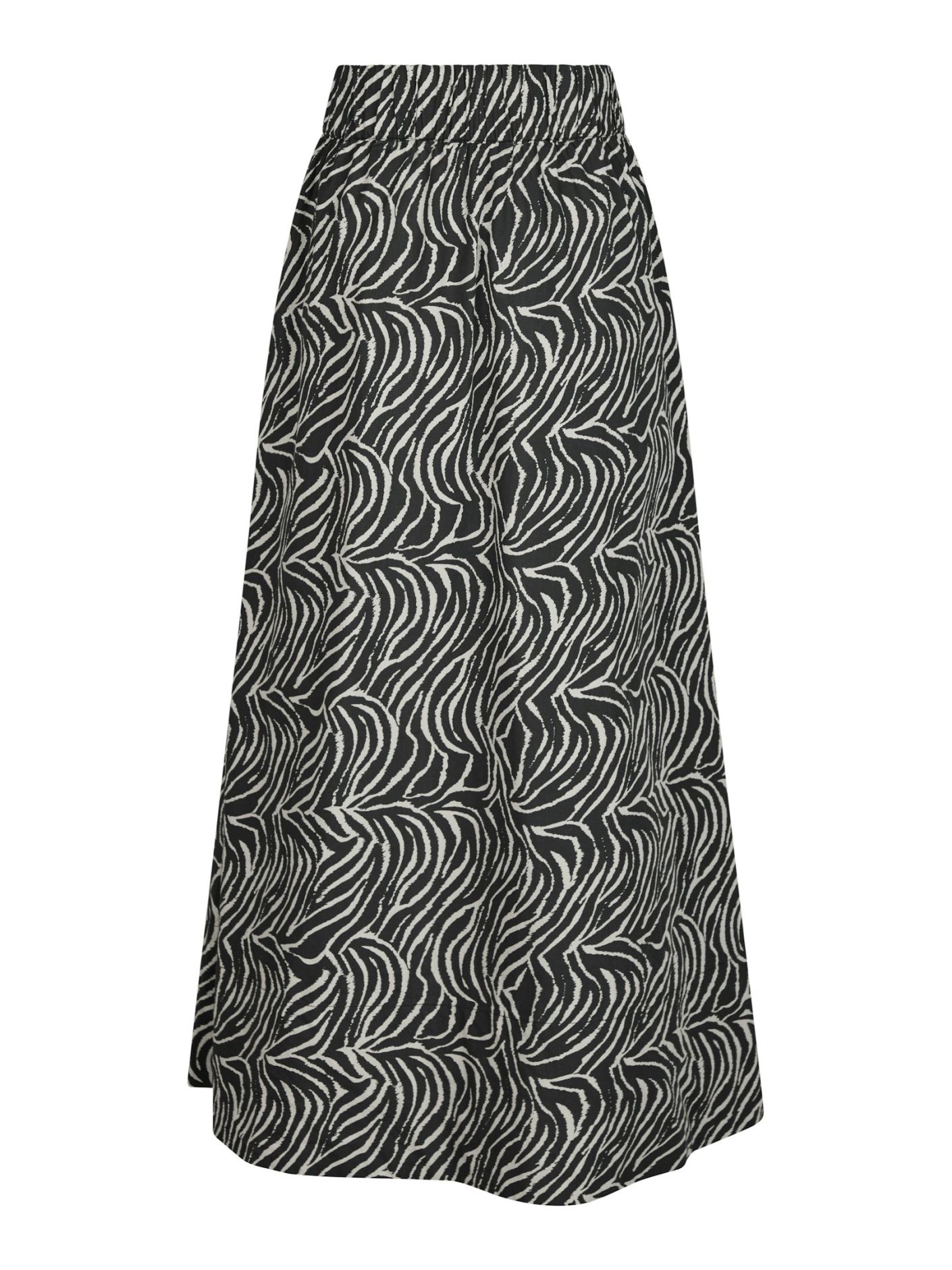 Yara zebra long skirt black