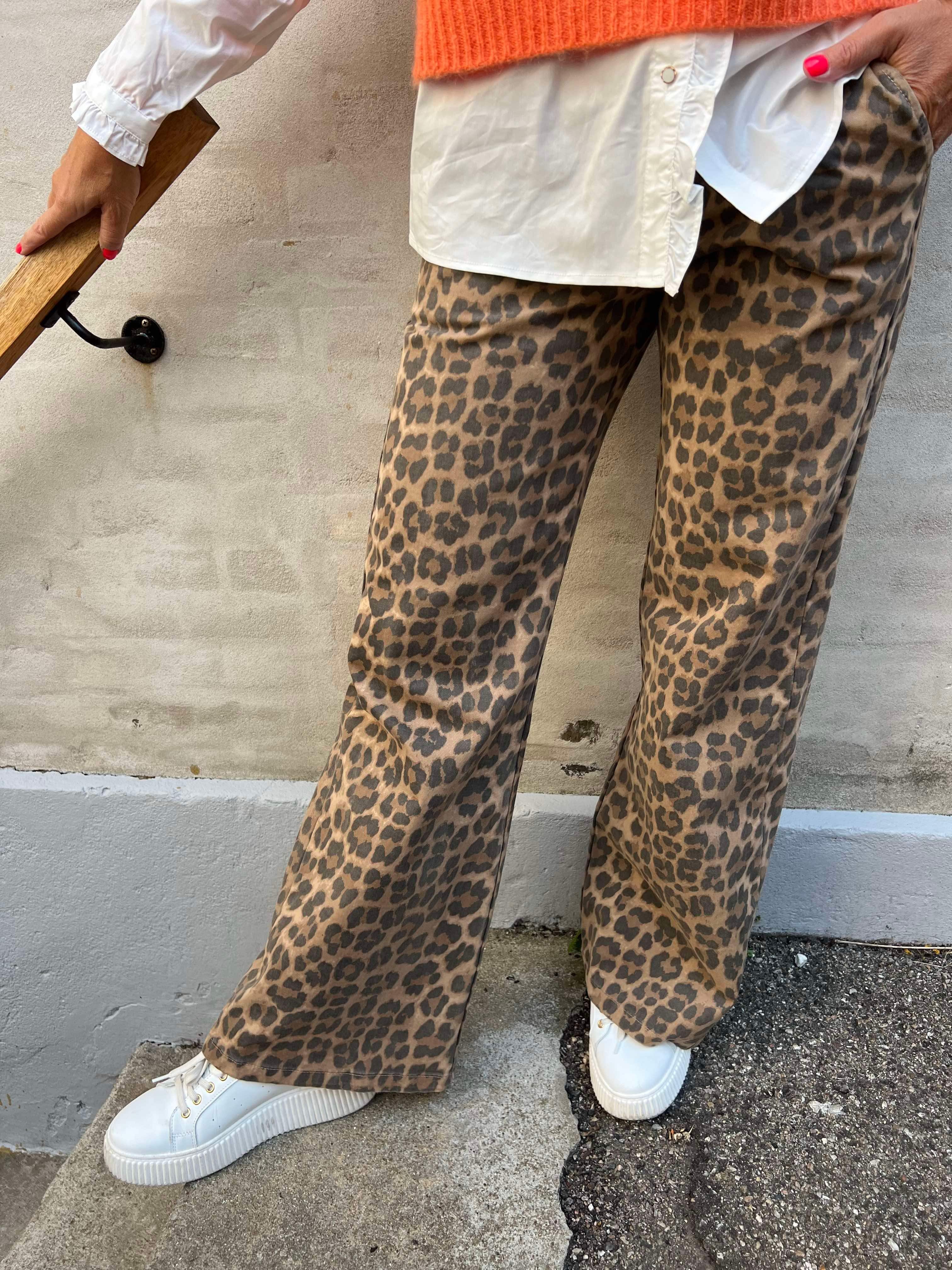 PREORDER-Abbie box stretch pant leopard