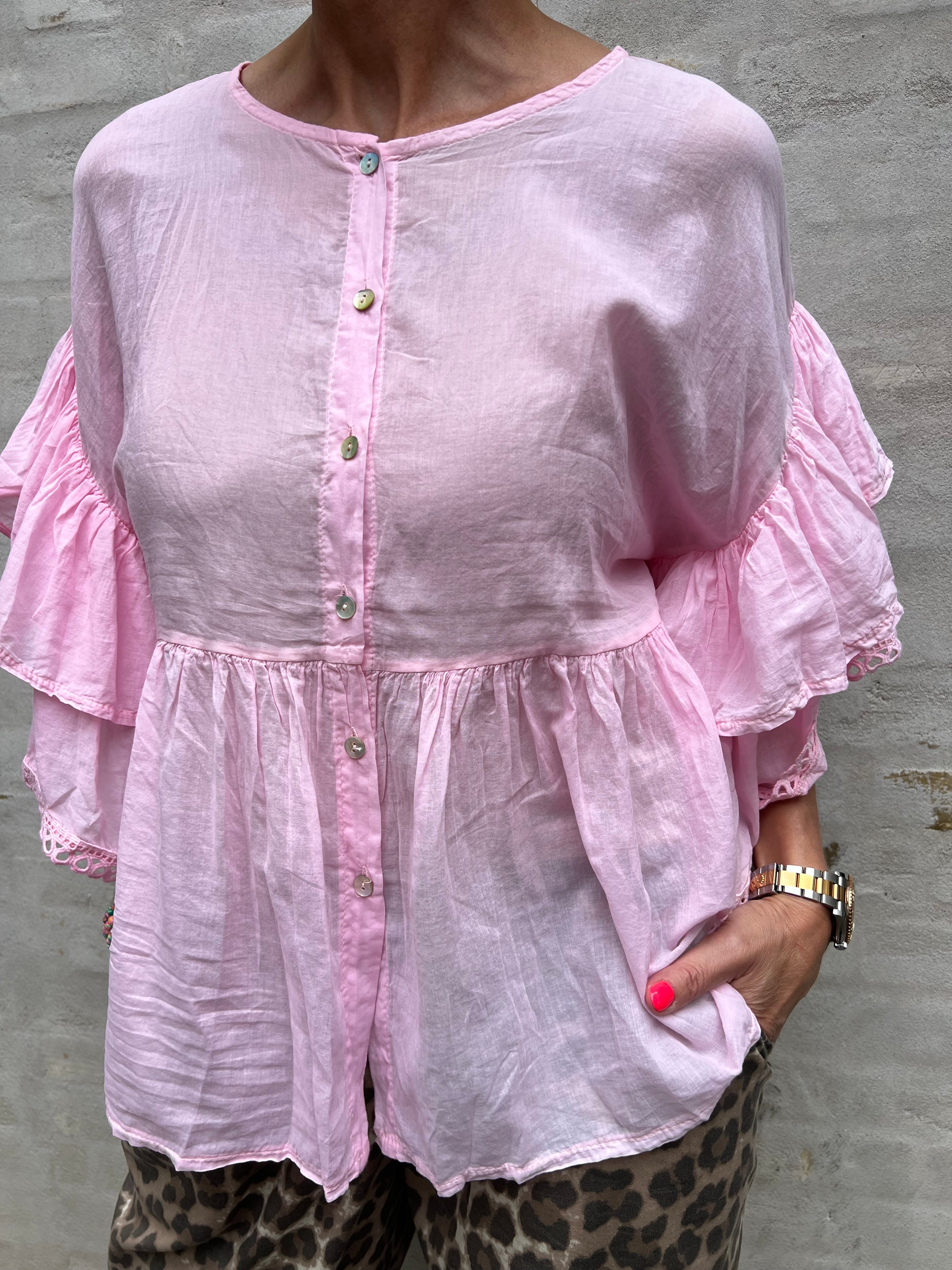 Rosita Skjorte bluse - Pink