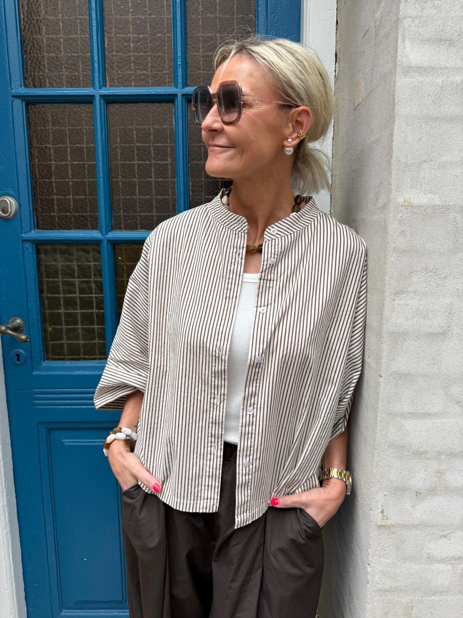 ALLY Loose Shirt - Creme