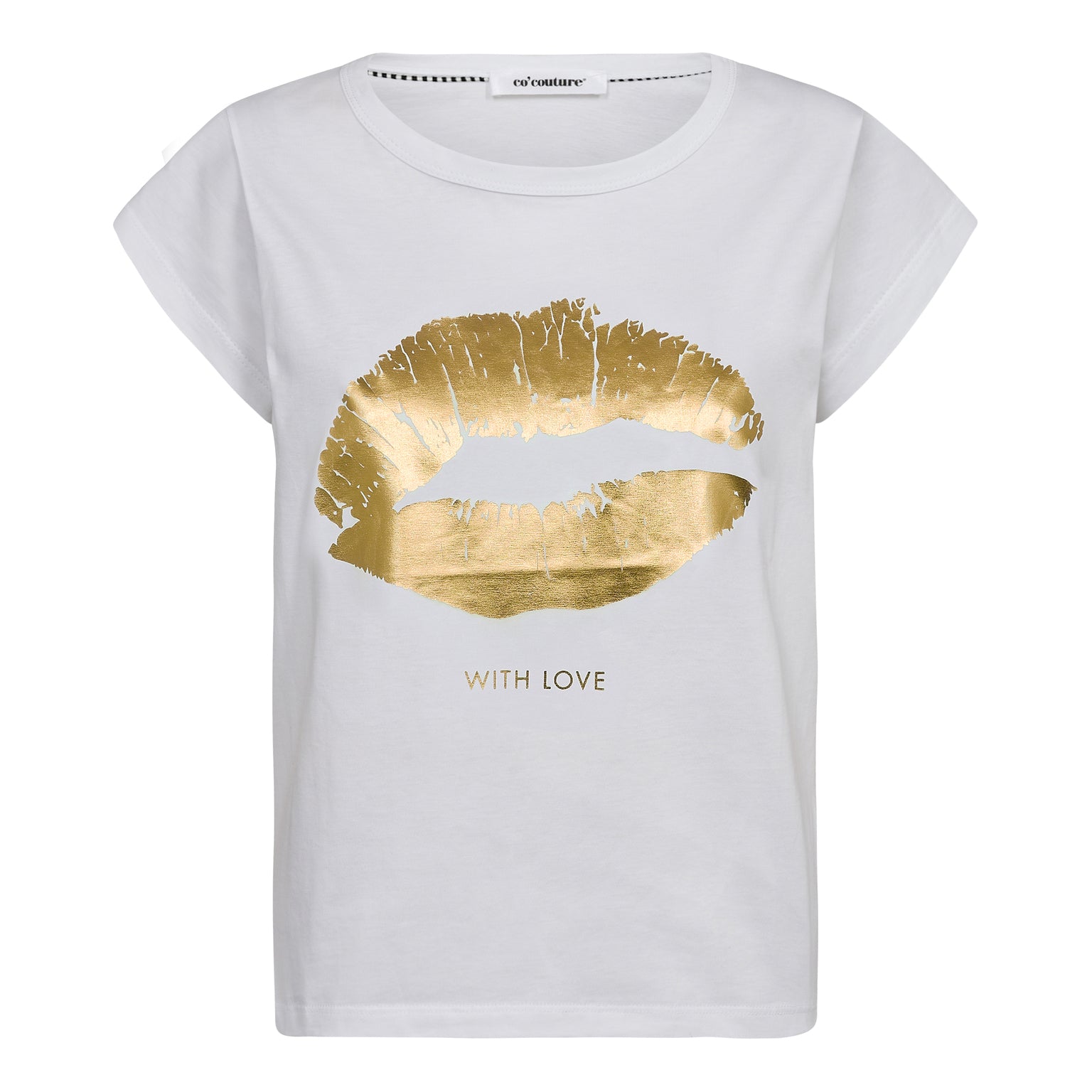 The kiss tee gold