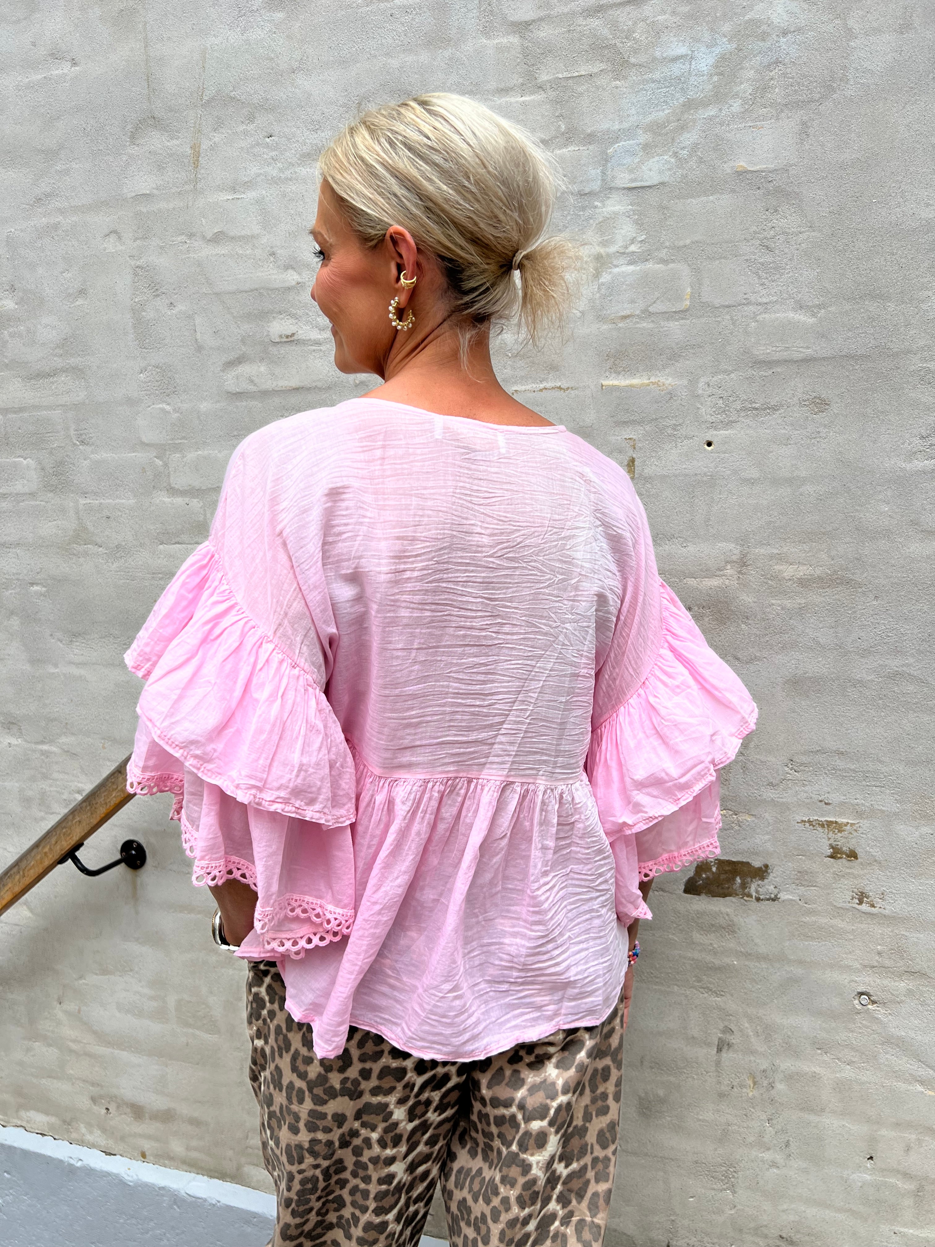 Rosita Skjorte bluse - Pink