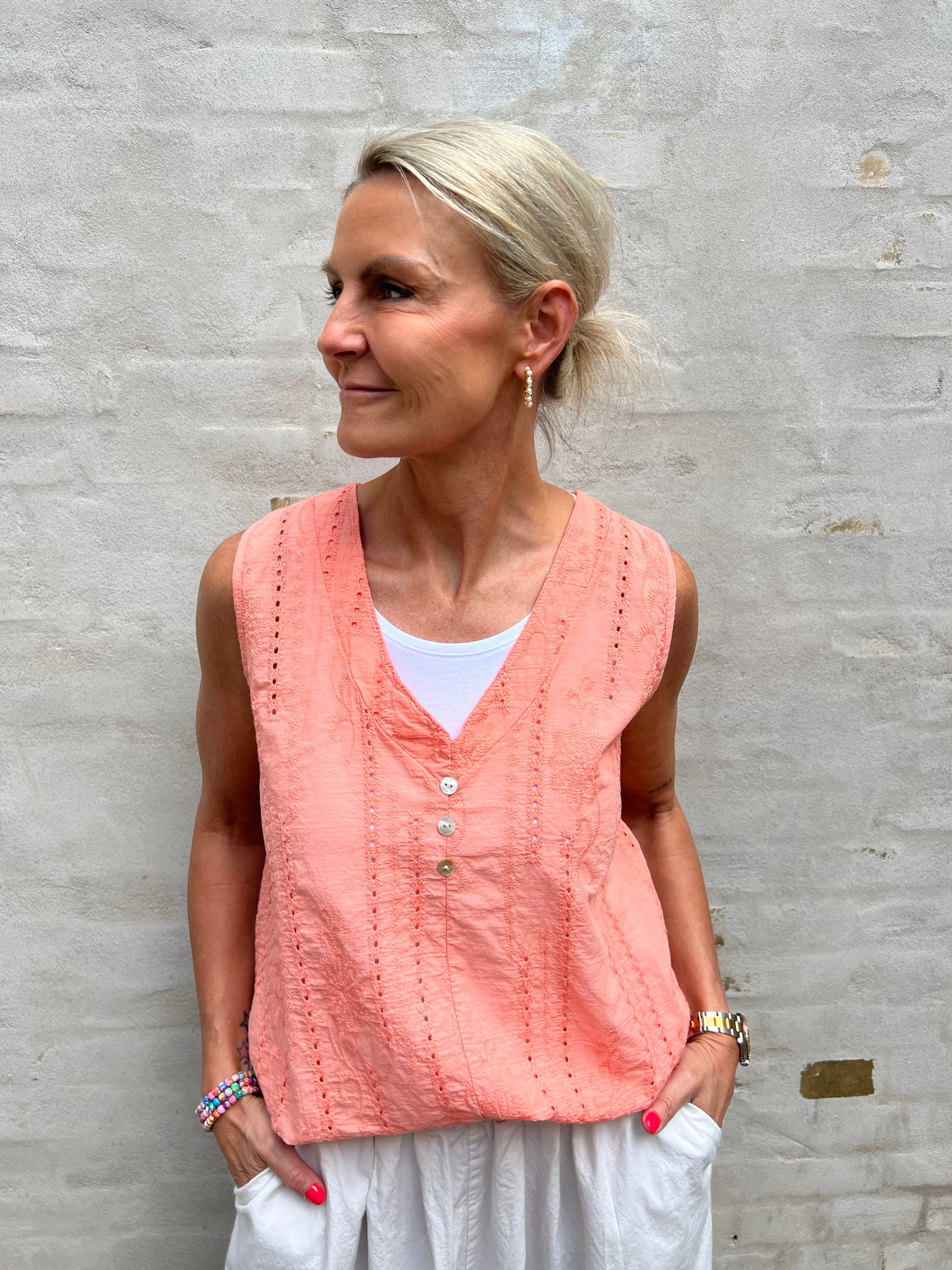 Perla Top Orange