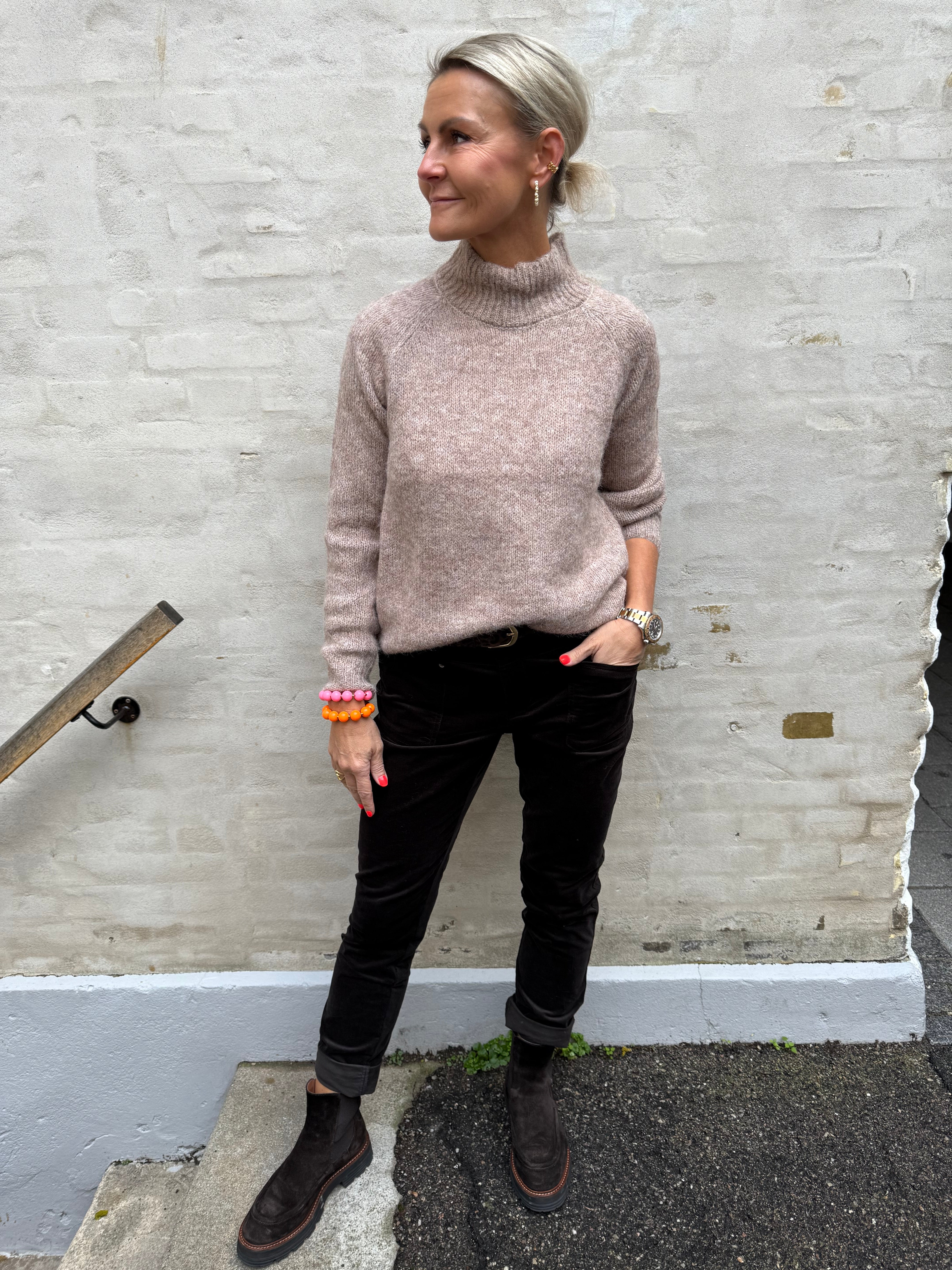 ZOEY LIFE L/S RAGLAN PULLOVER - Chateau Gray MELANGE