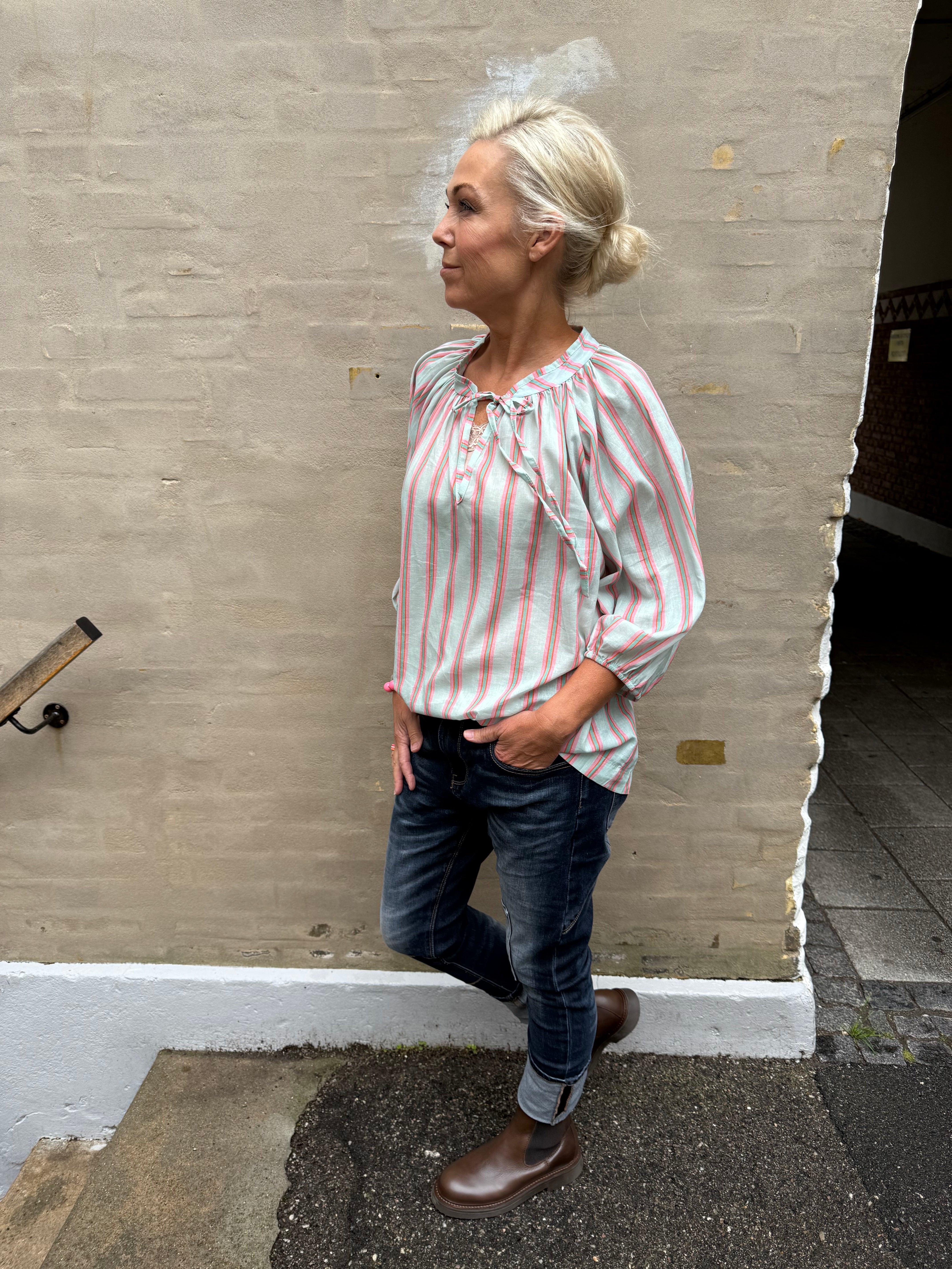 Sonja Shirt - Blue Stripe