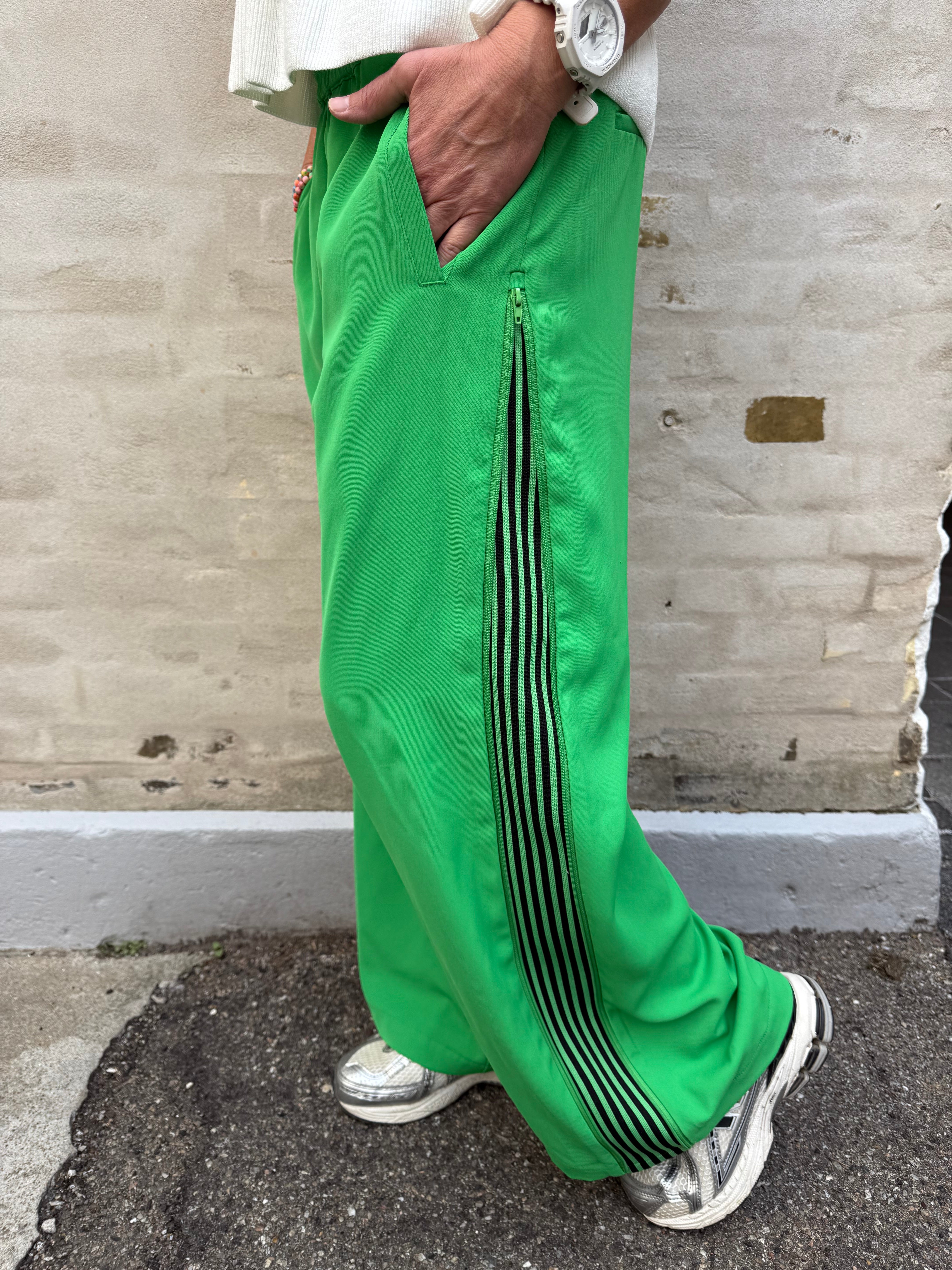 AminaCC zip Panel Pant - Green