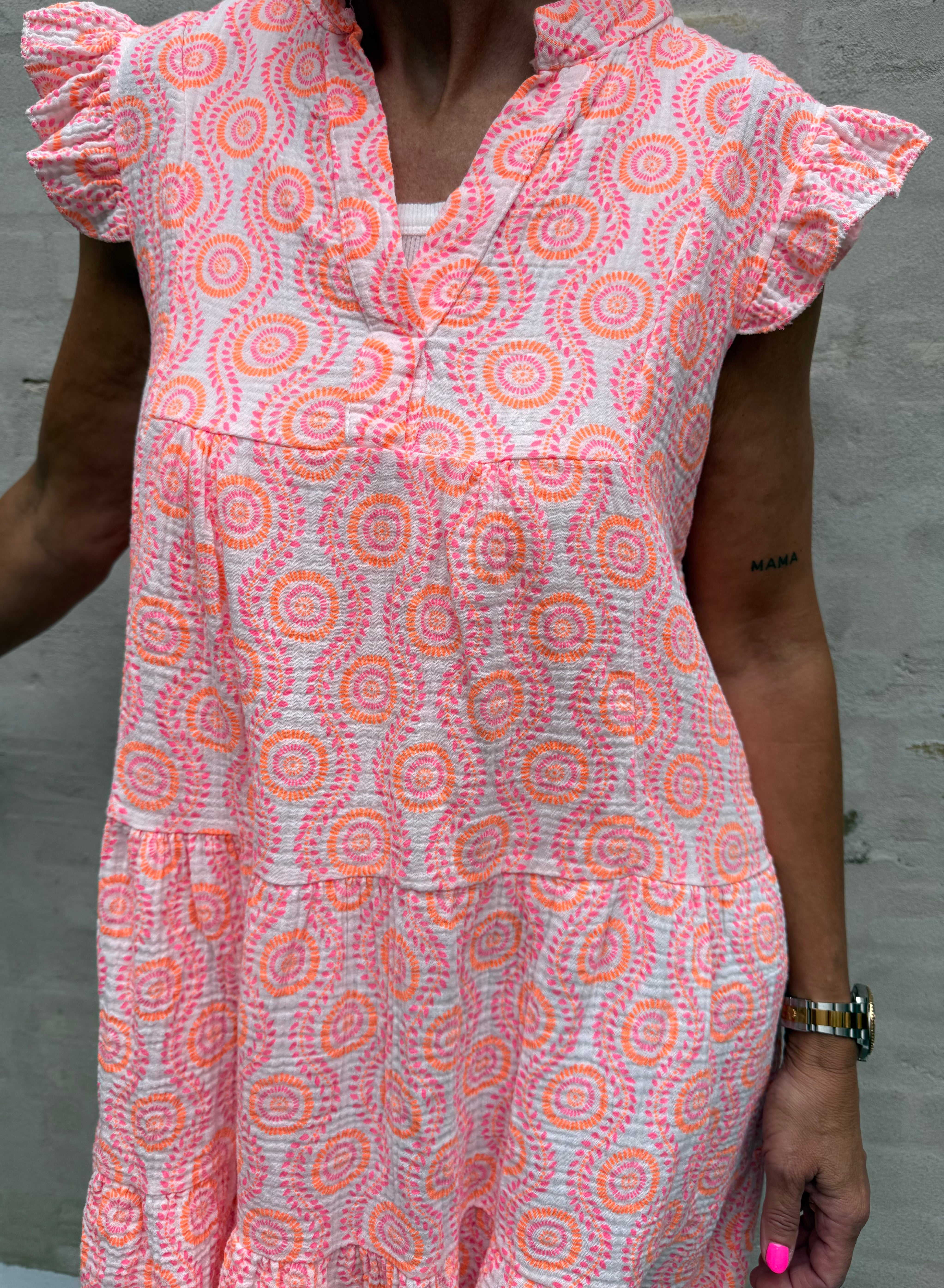 Sif Dress - Pink/Orange