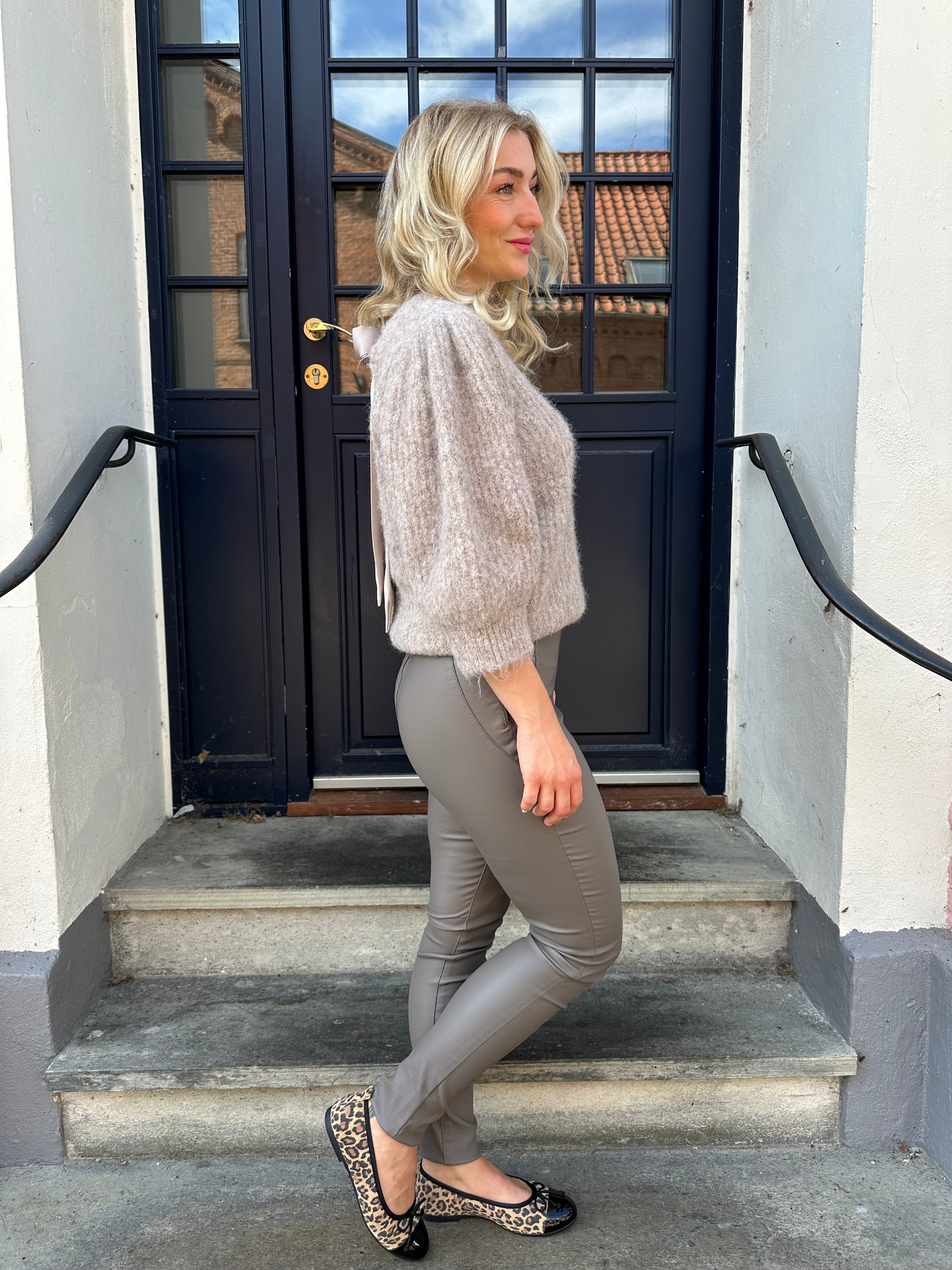 Belle coated leggings morel