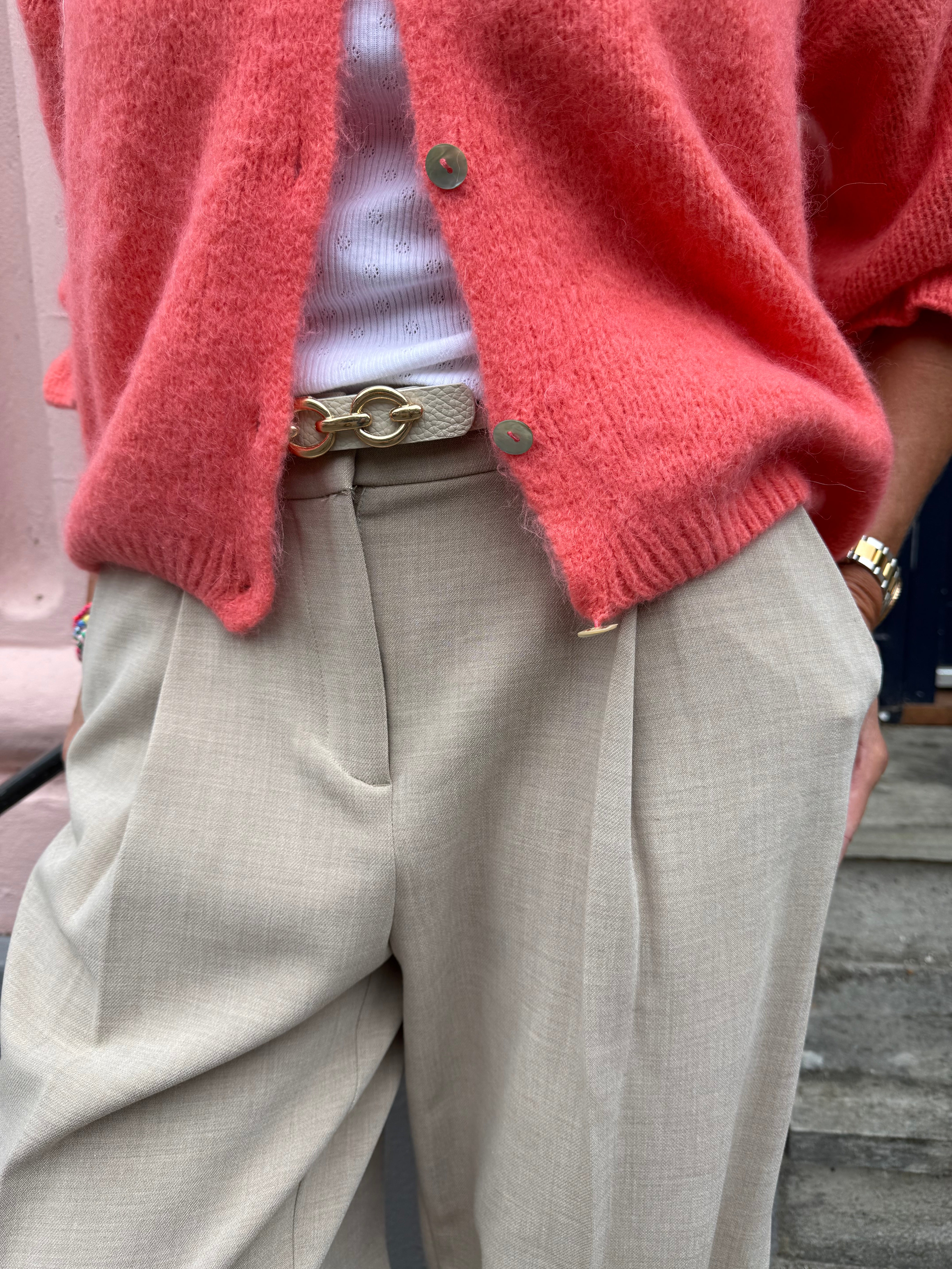 Ivy wide pant tannin melange