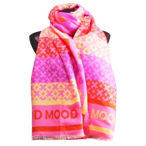 Pink coloured scarf