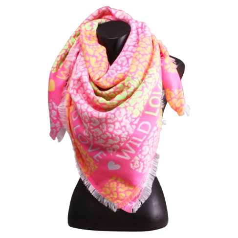 Wild love scarf pink