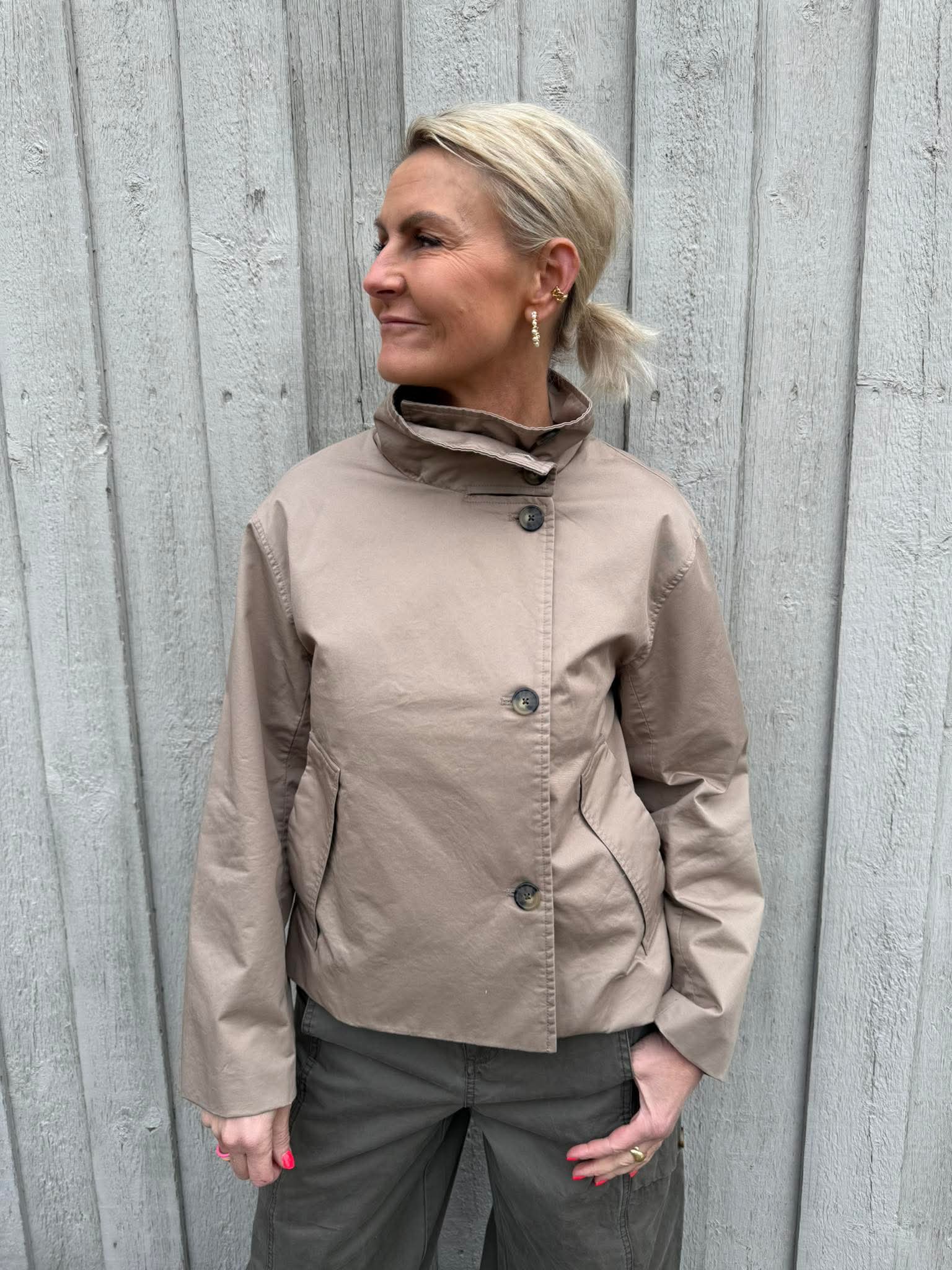 GRO kort jacka - Desert Taupe