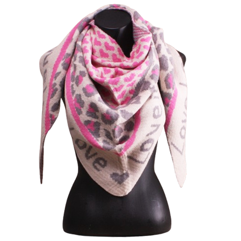 Rabine triangel lux scarf bubblegum