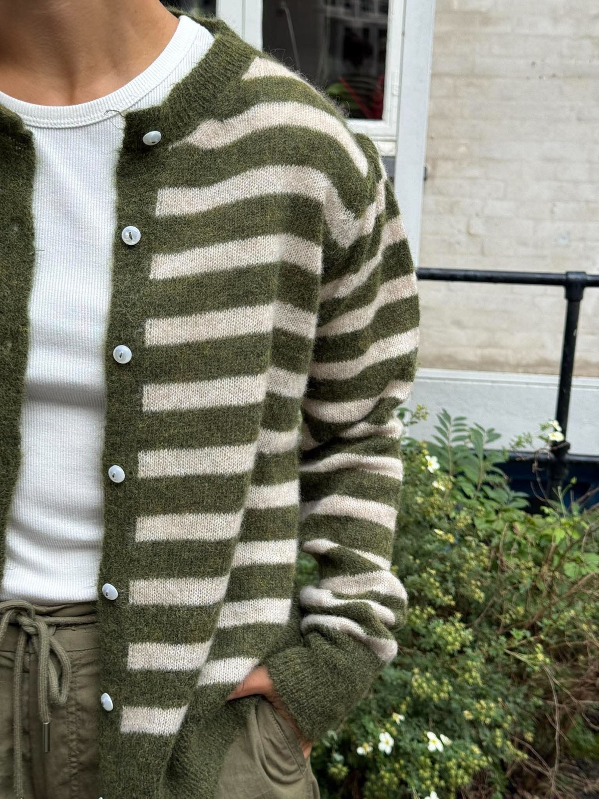 DELL Puff Cardigan - Army