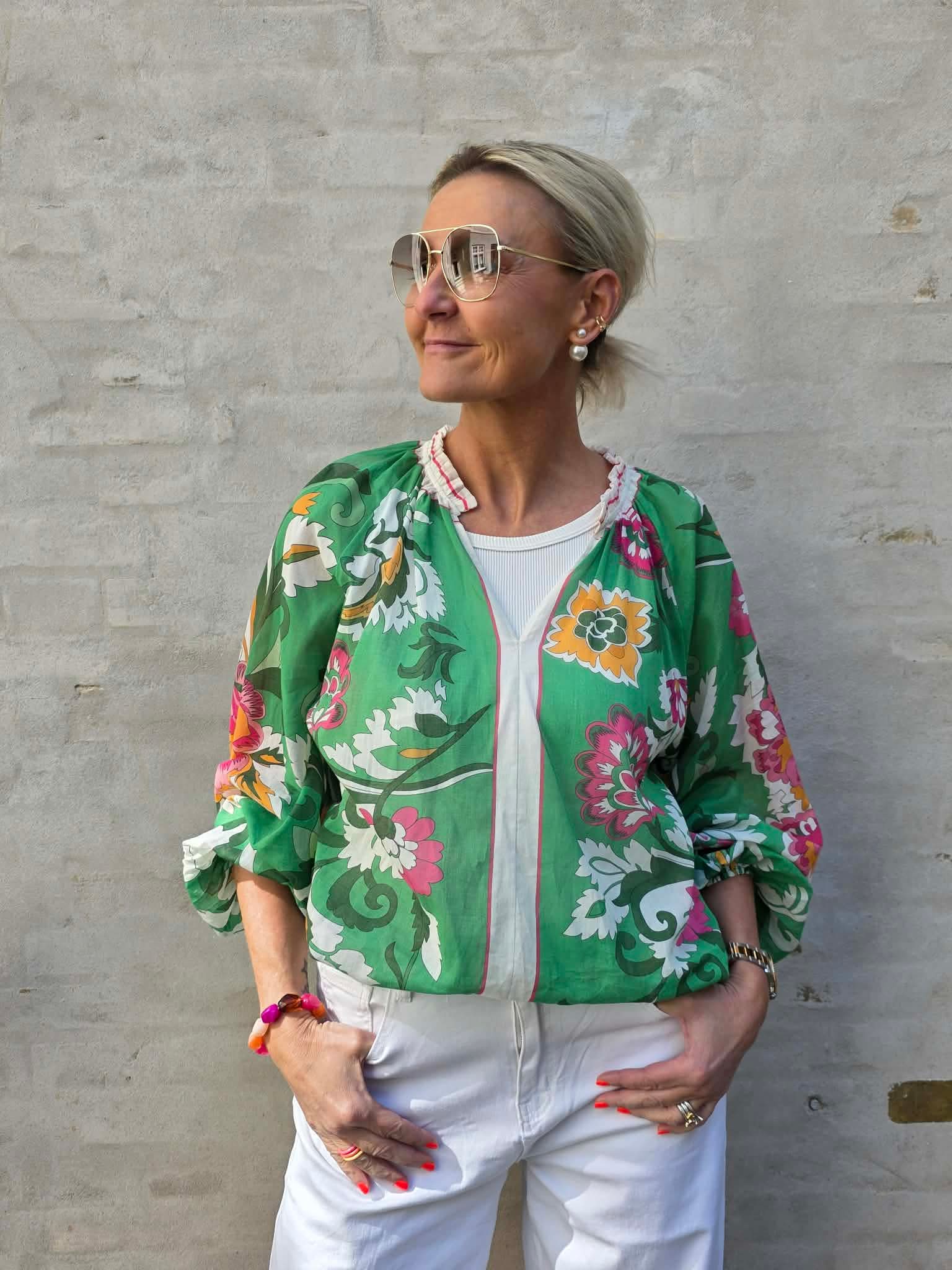 PREORDER-Elvira Blouse - Green