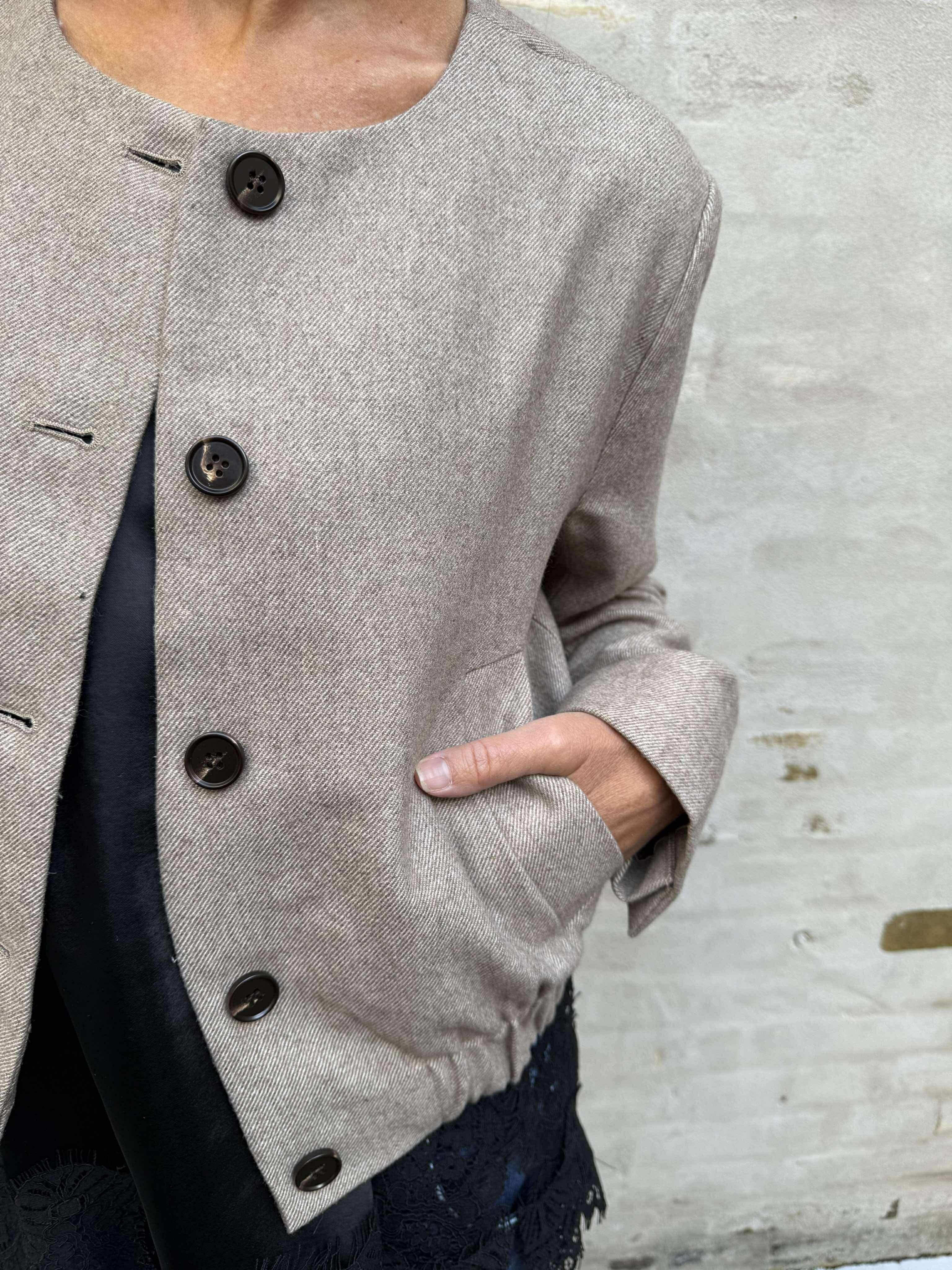 MeeraCC Bomber Jacket - Walnut