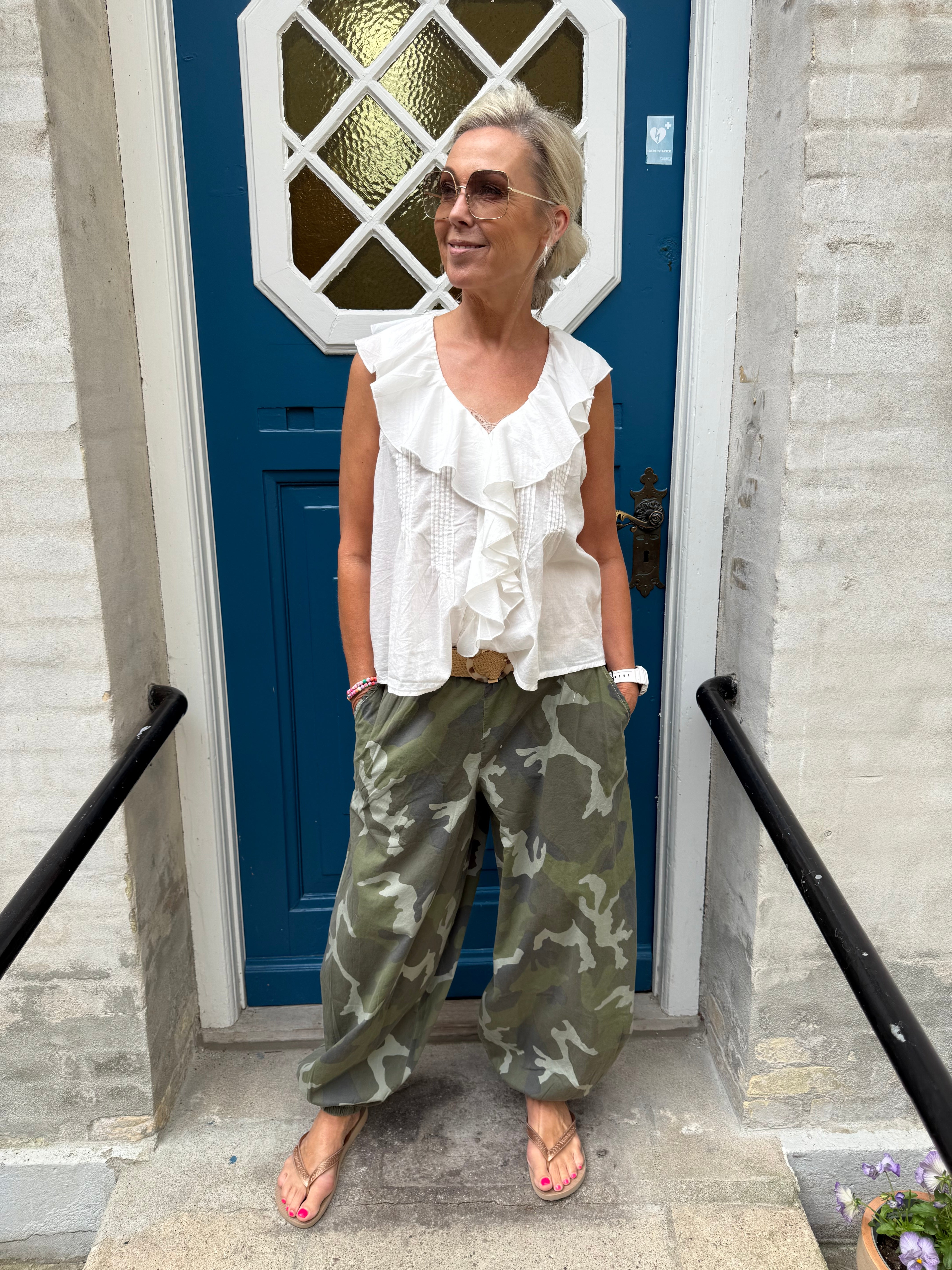 ALLY Balloon Pant - Army Carmouflage