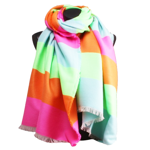 Ella scarf multi green 227