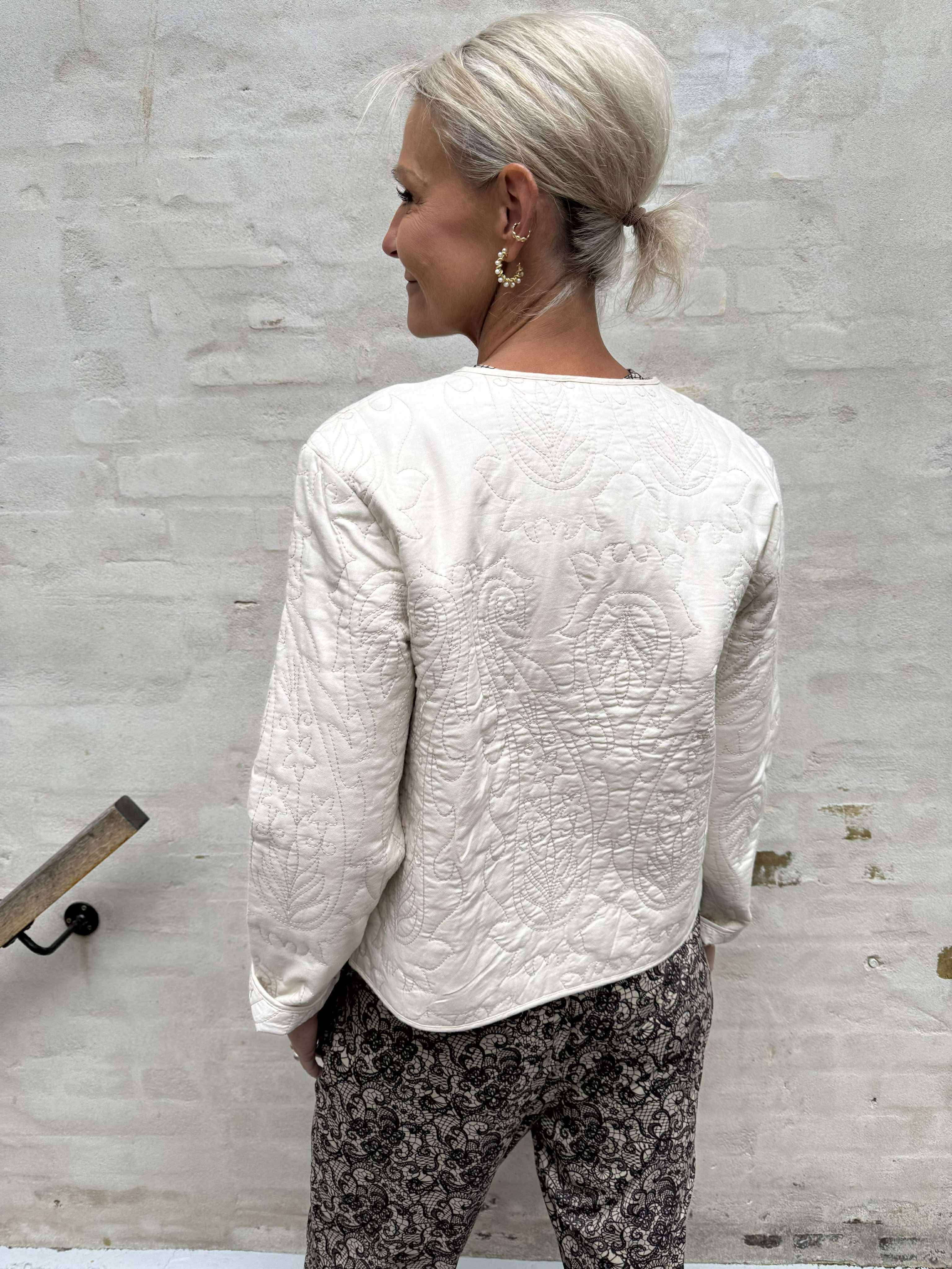 Amia Quilted Shacket - Sandshell