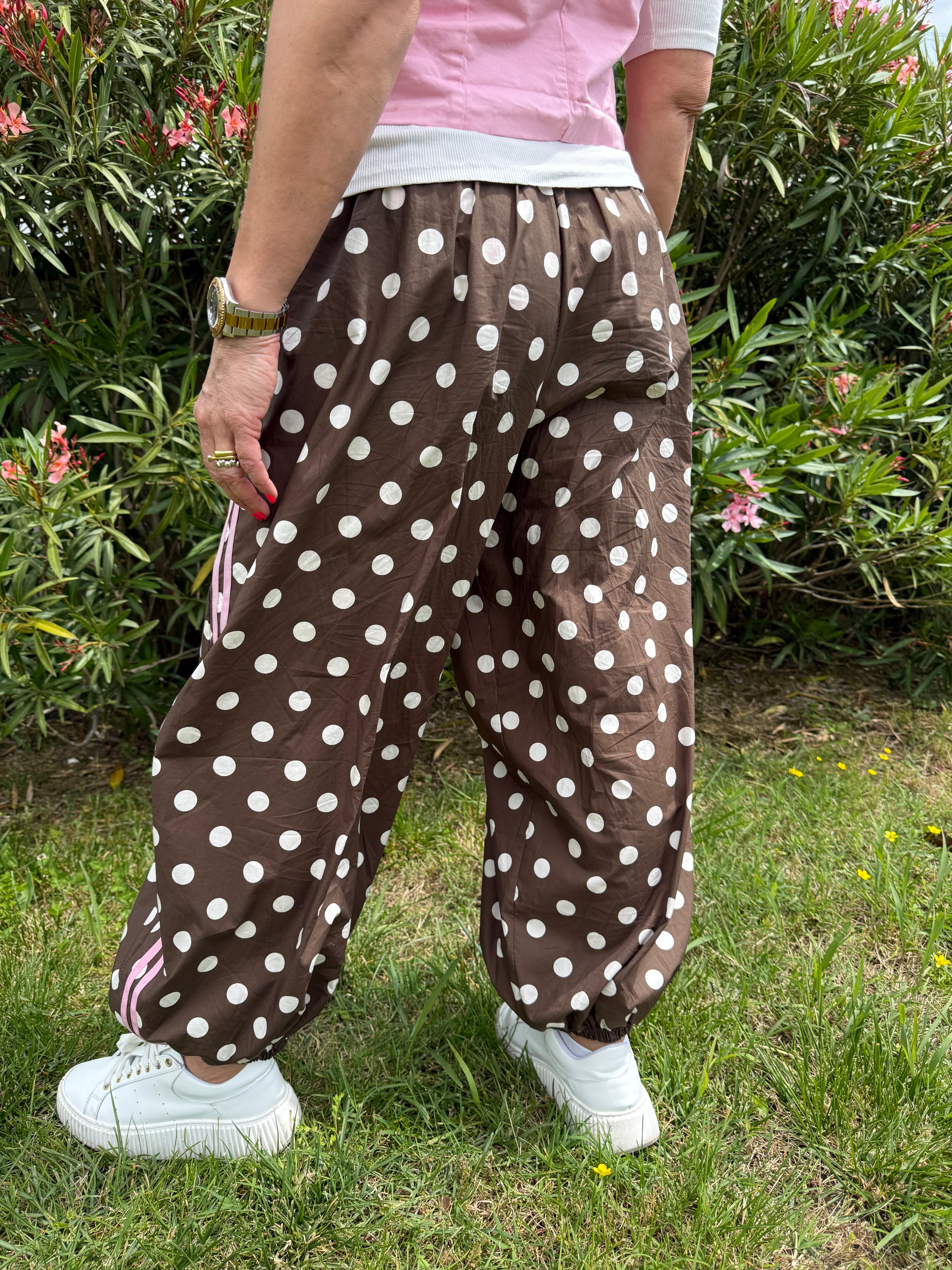 PREORDER-Ballon Dot Pants - Choko