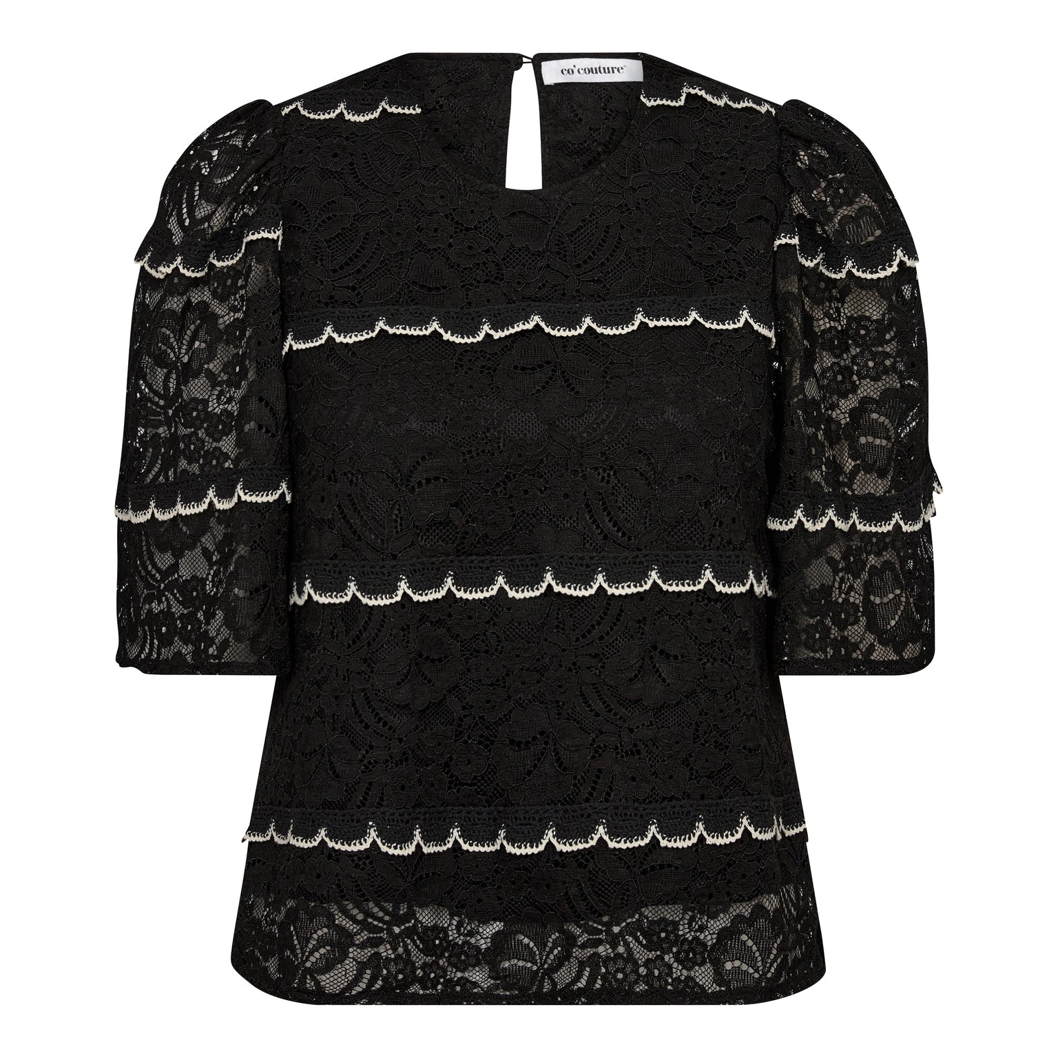 Lora lace blouse black