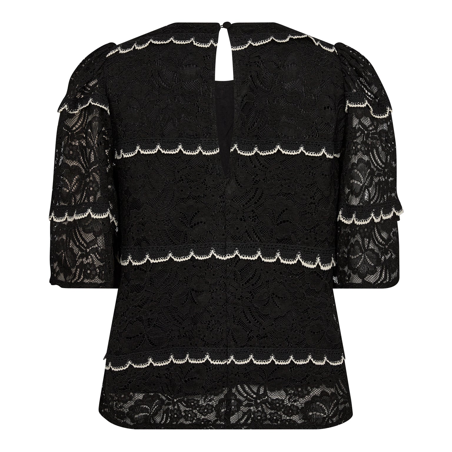 Lora lace blouse black