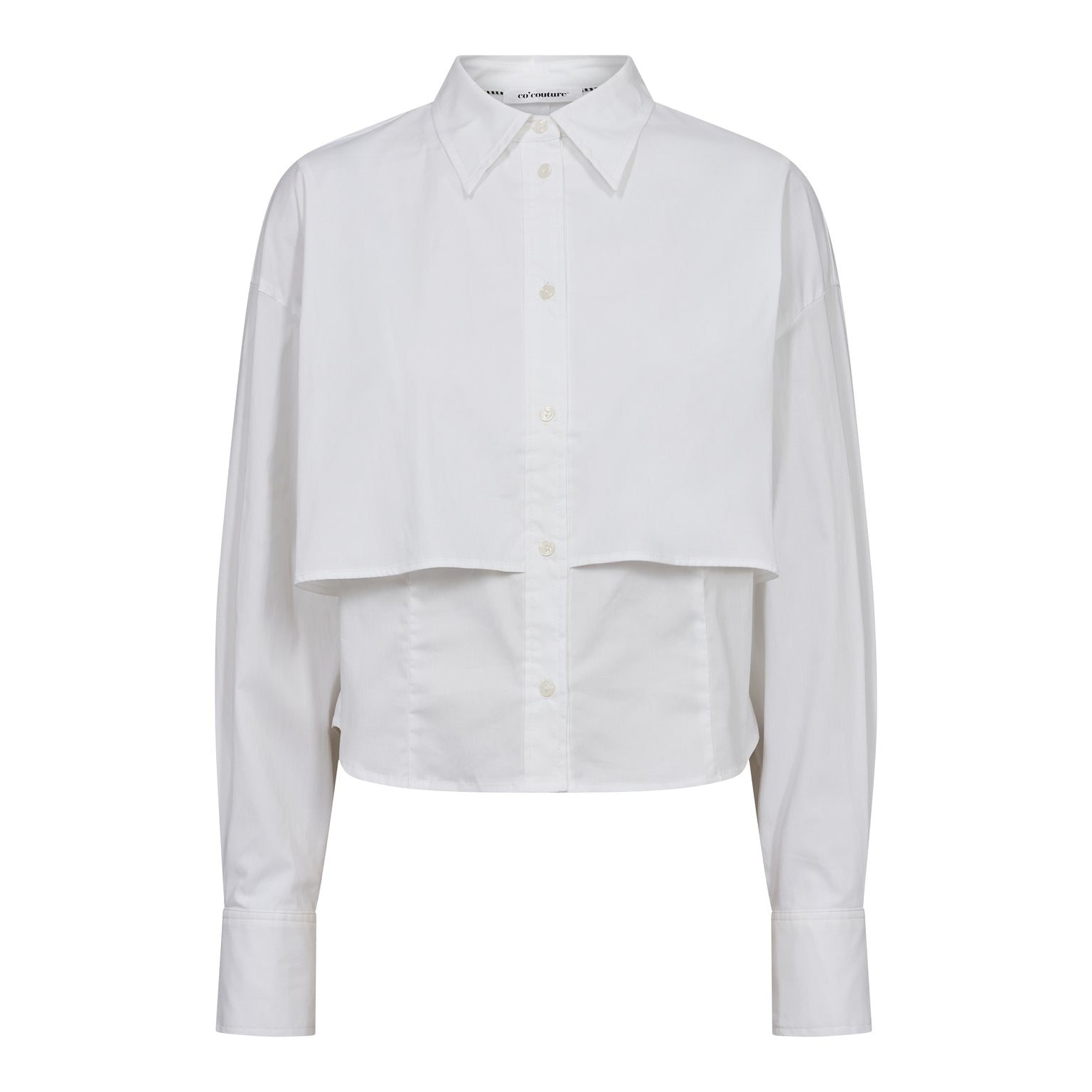 Sandy double layer shirt white