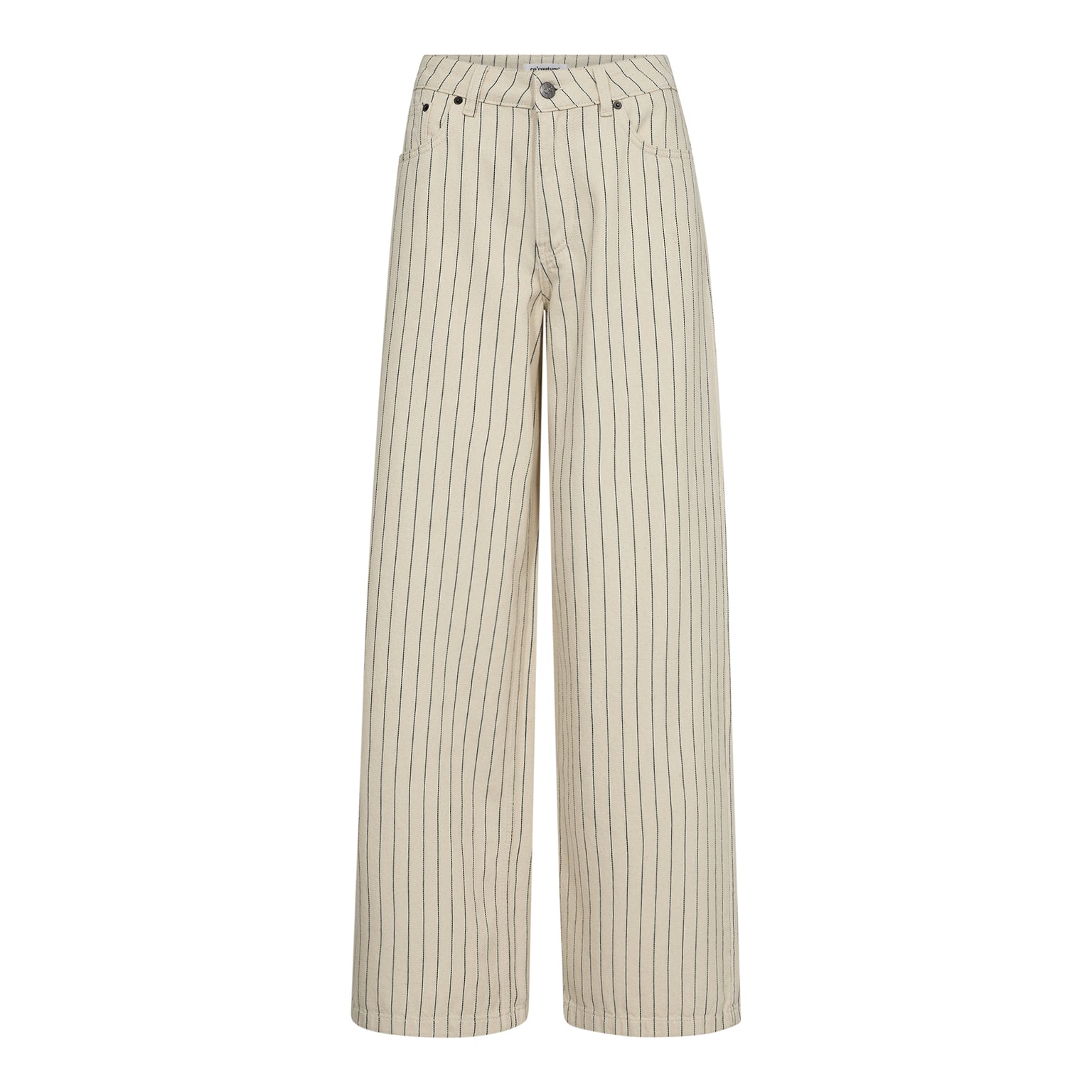 Light pin wide jeans bone