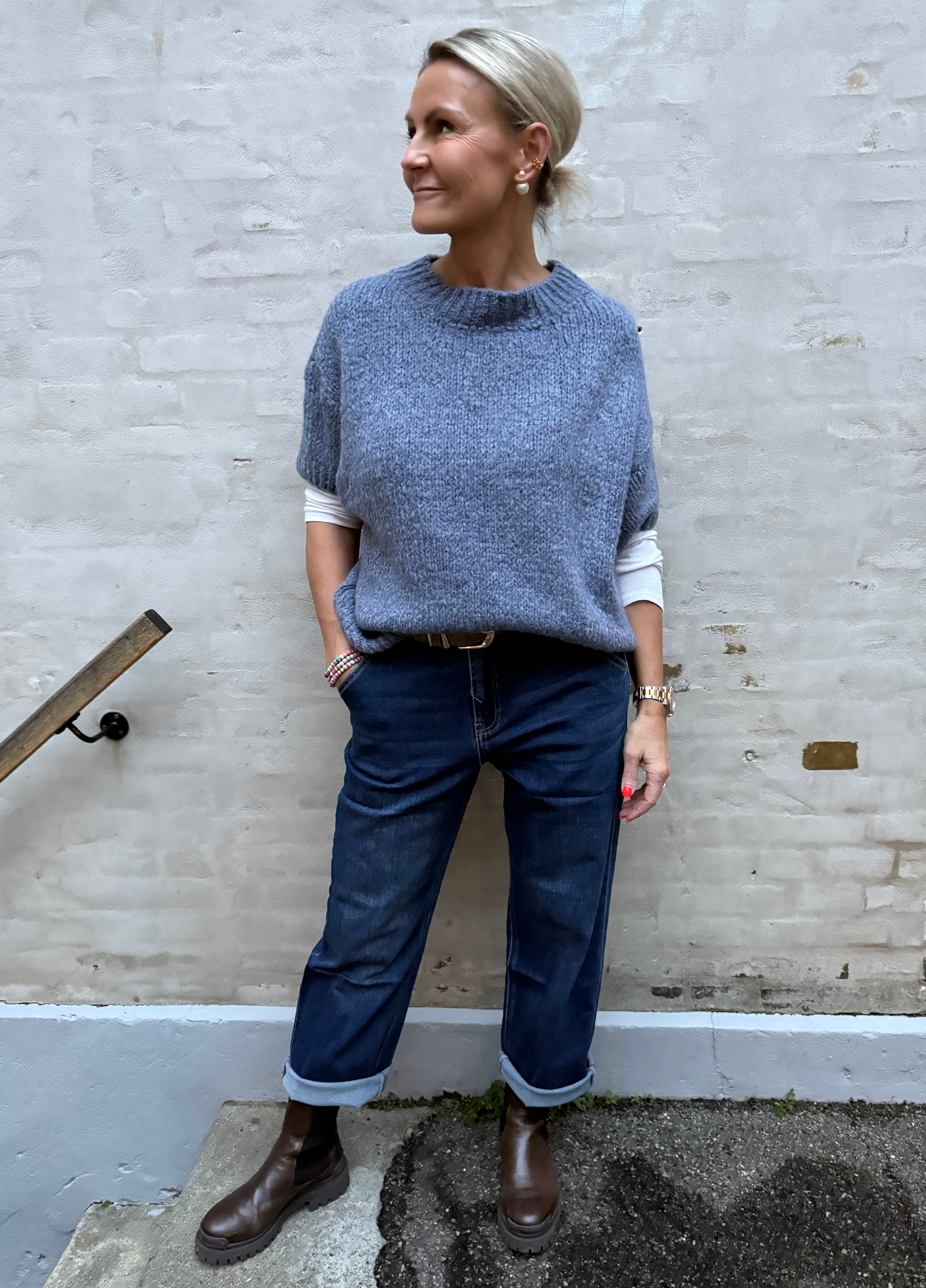 Violetta Knit - Jeans blue