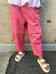 Bandana Pants - Pink