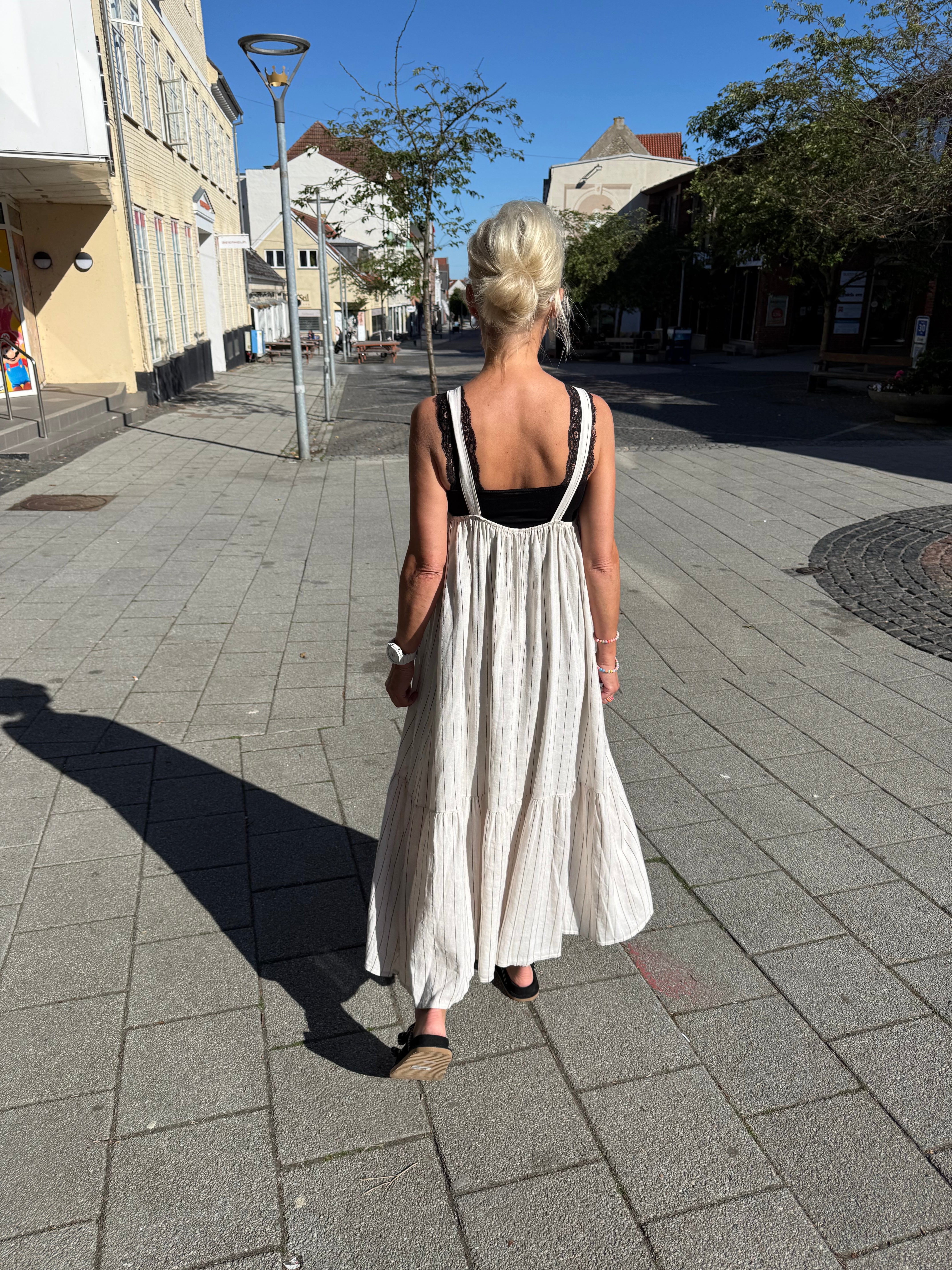 Avenia Dress - Sabbia Stripe
