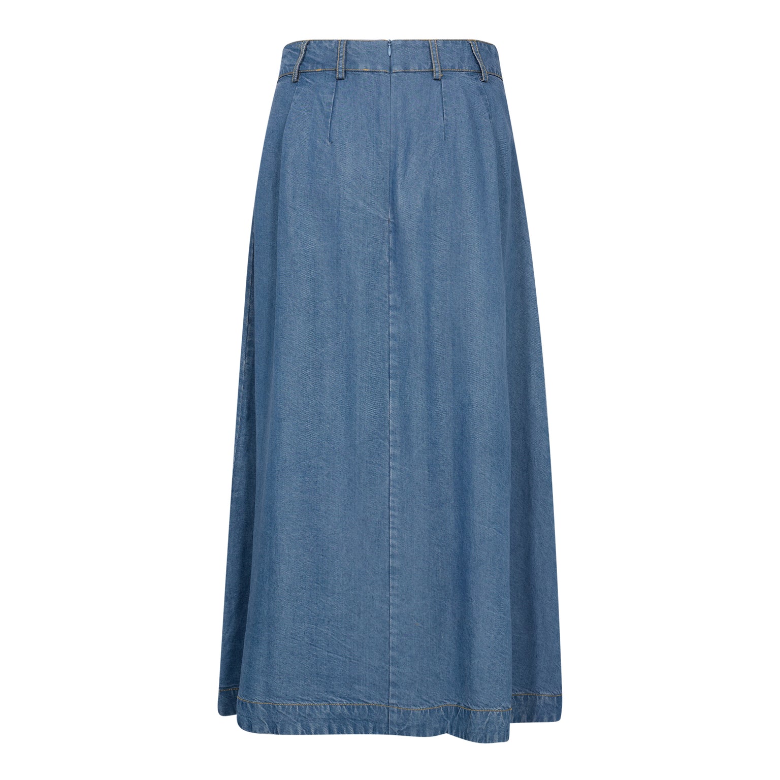 Anya denim pleat skirt