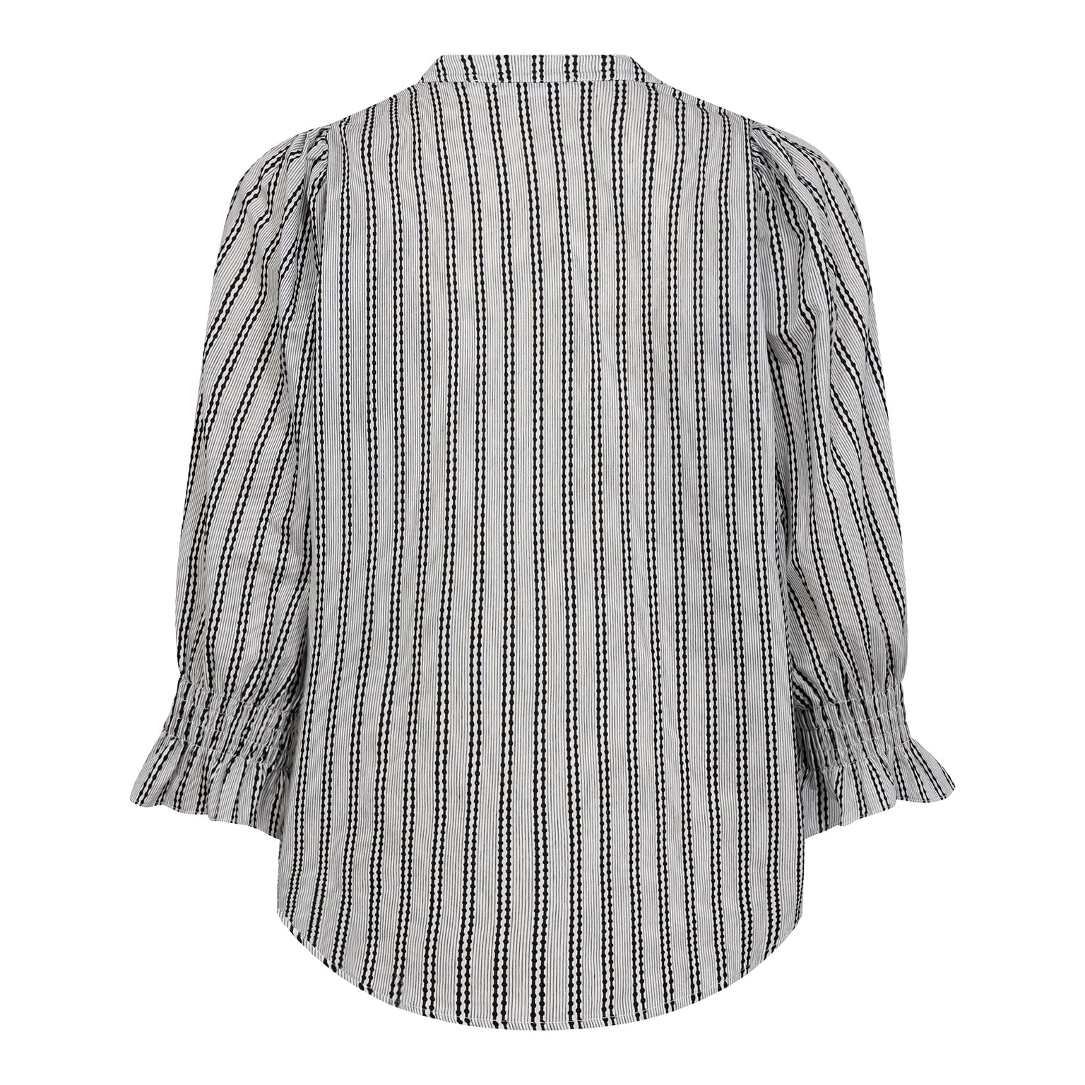 NoraCC frill blouse white/black