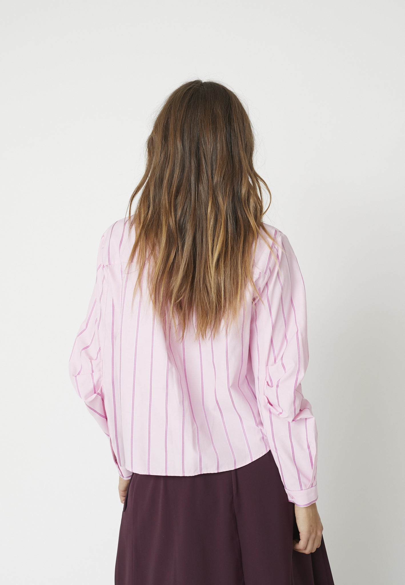 Rosalina Stripe Shirt - Pale Pink