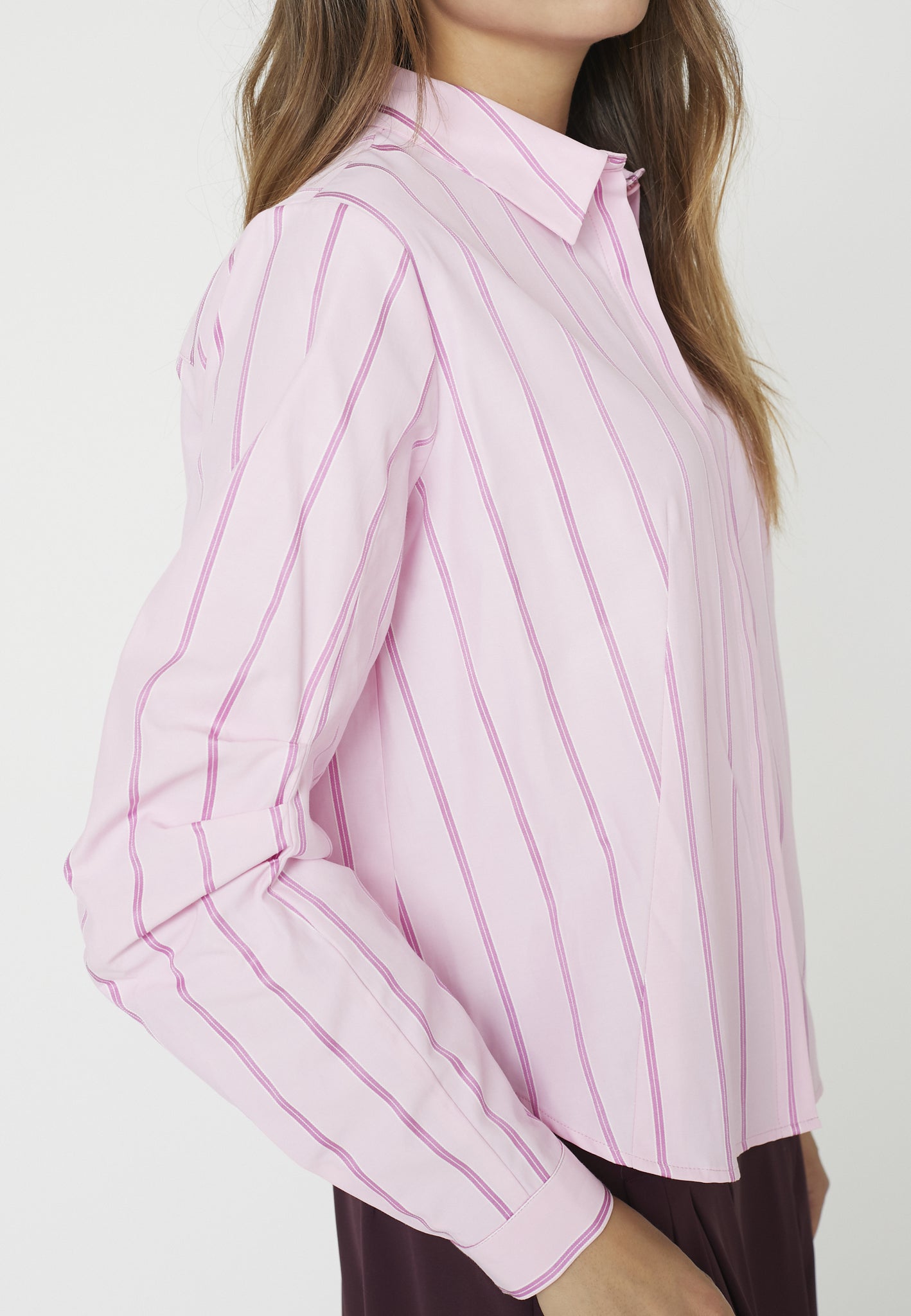 Rosalina Stripe Shirt - Pale Pink