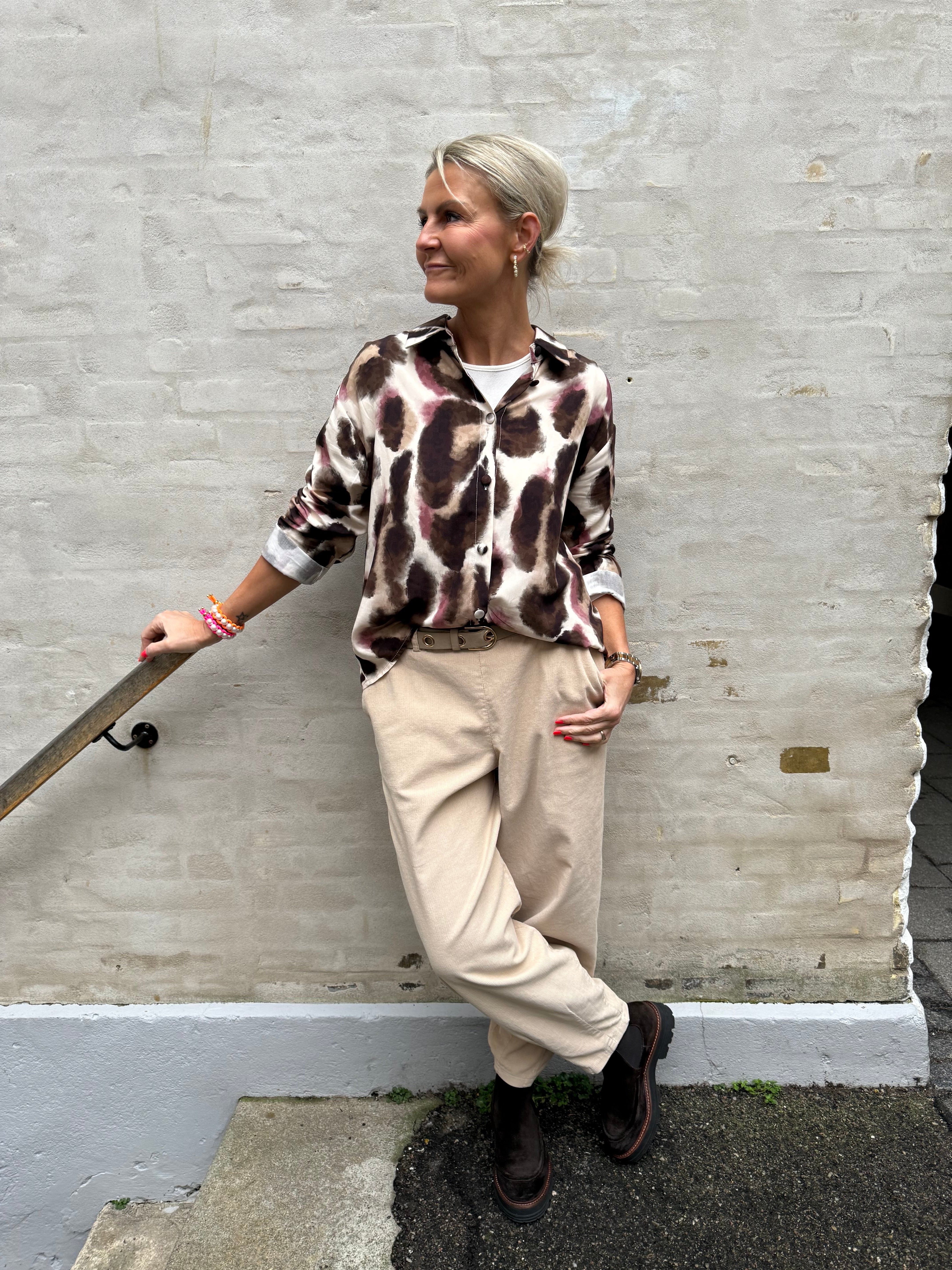 ELISA Shirt - Brown/Rose