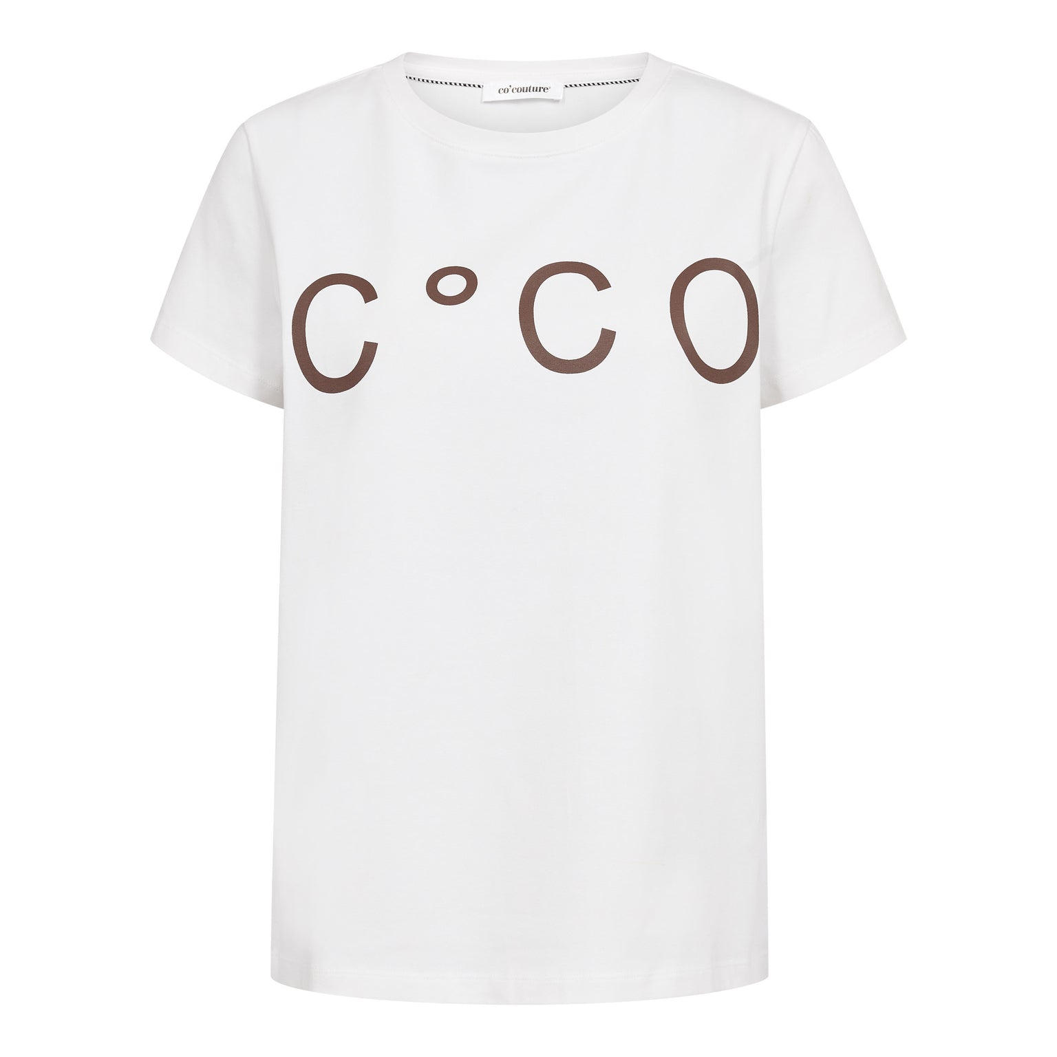 SignatureCC New Tee - White/Dark Brown