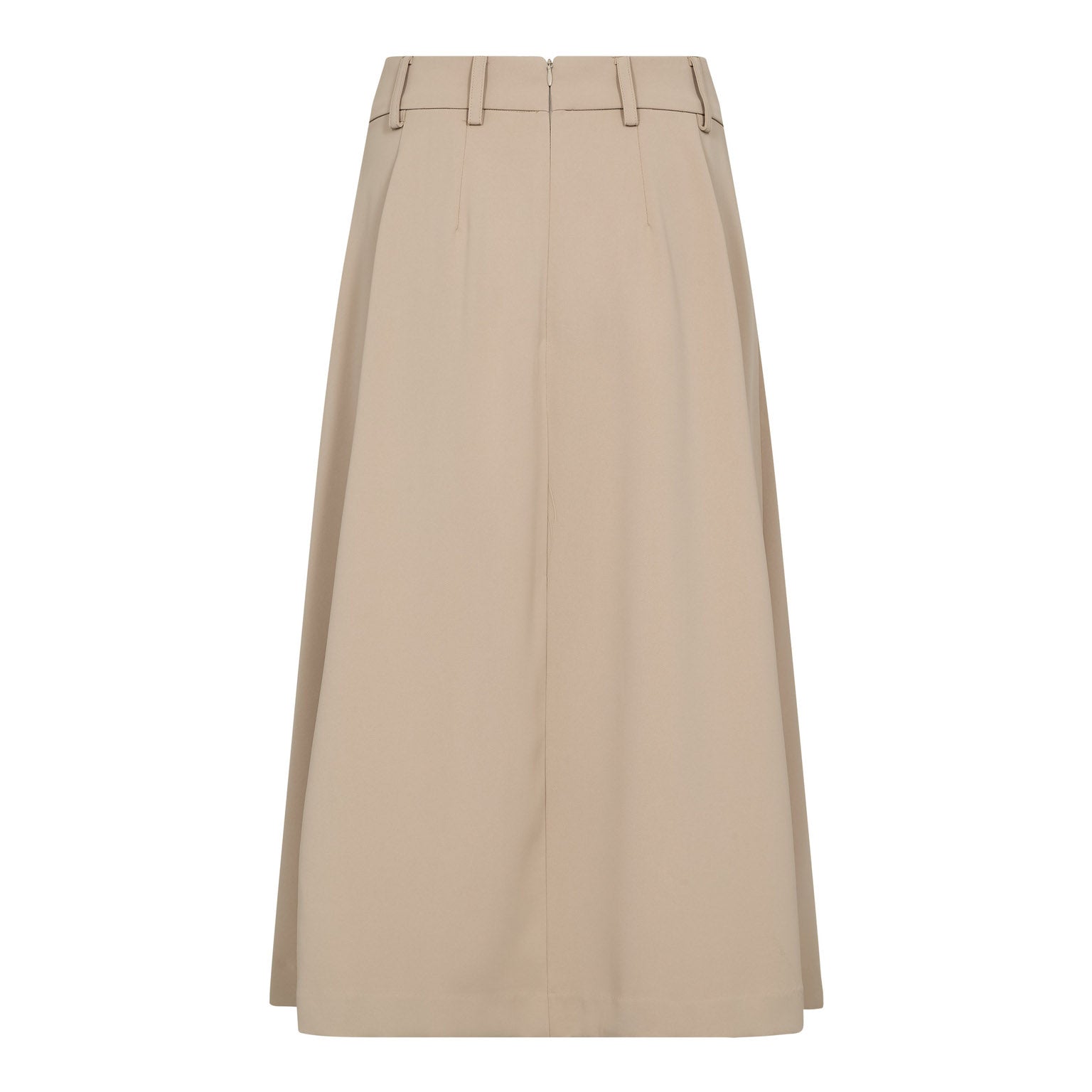 Anya Midi Pleat Skirt - Sand