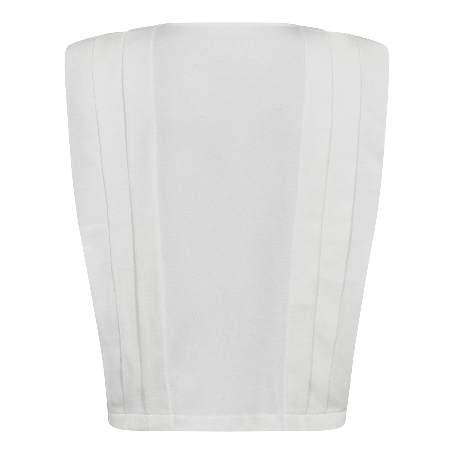 ZelliCC Padded Pleat Top - White