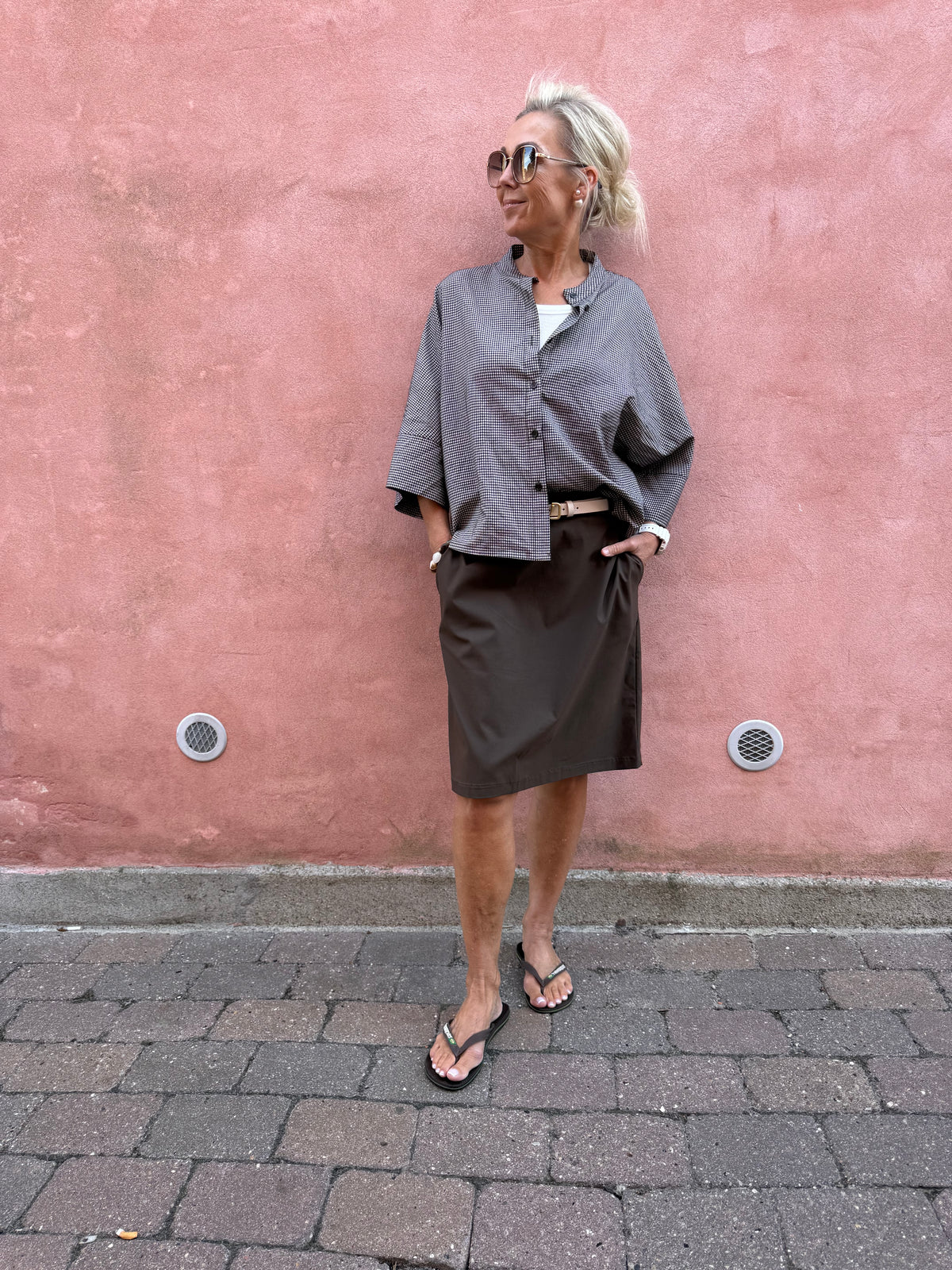 BEATE short skirt - Mocca