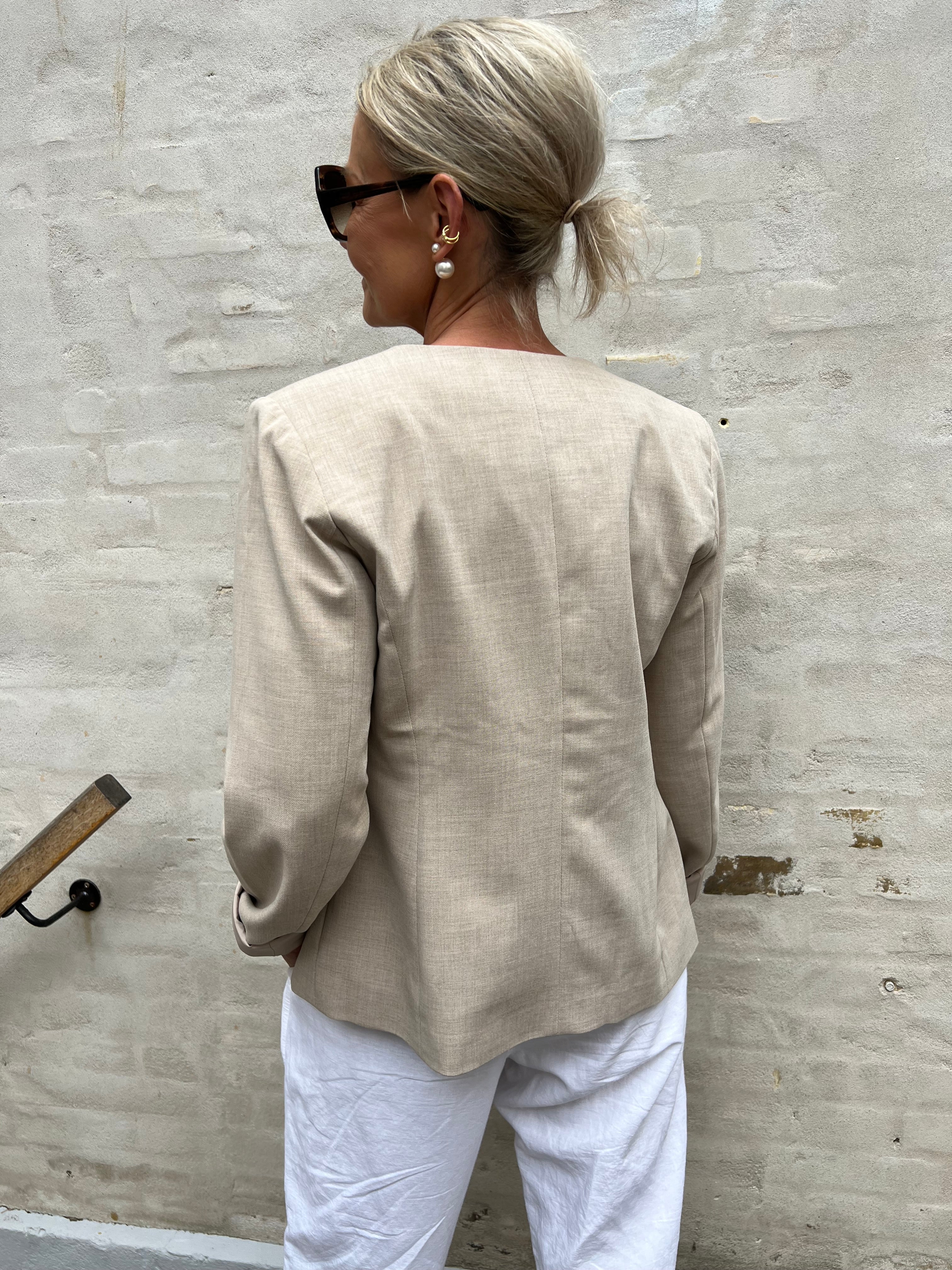 Meghan Blazer Tannin/Melange