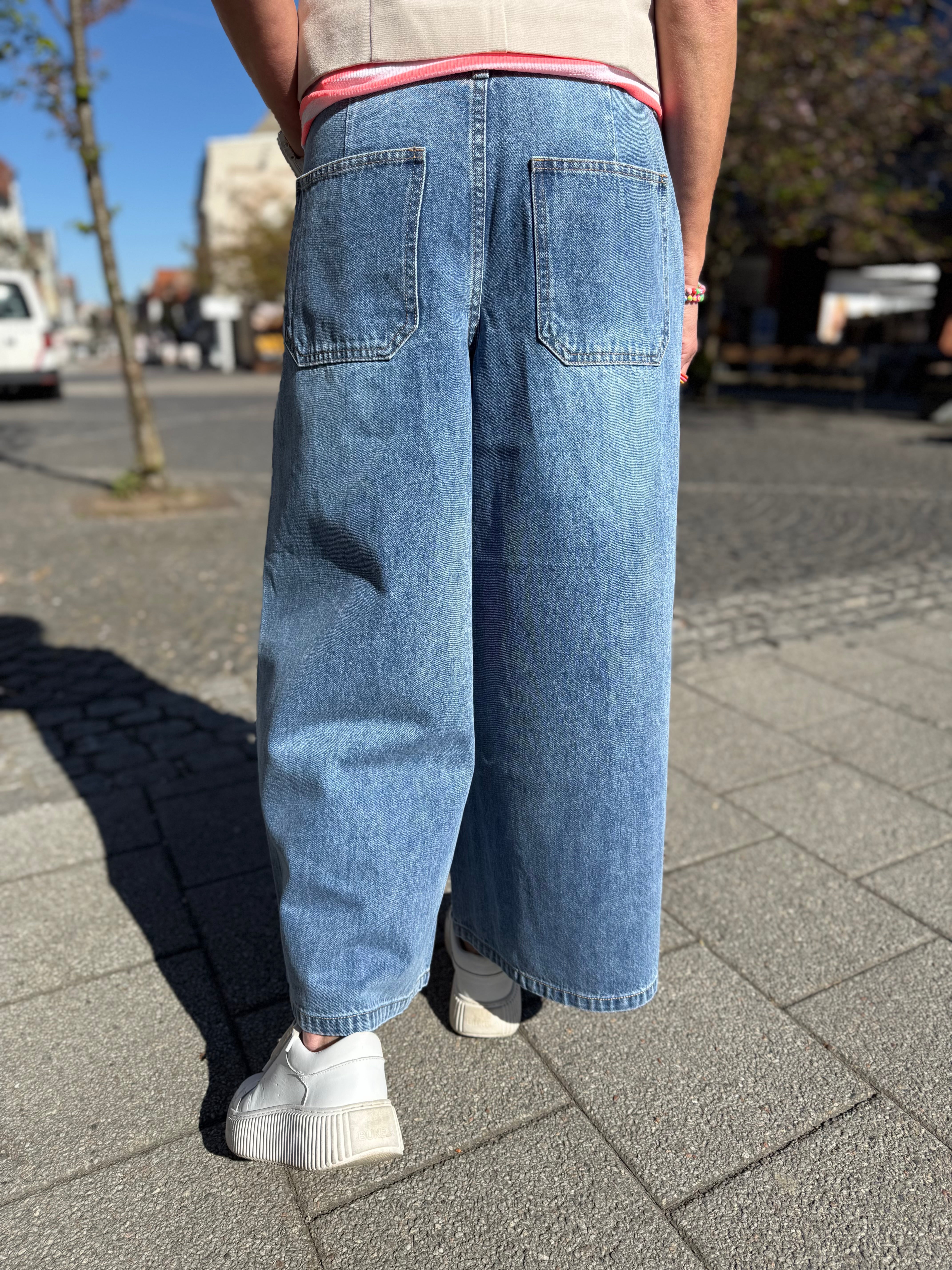 FULLA MW DENIM CULOTTE - Medium Blue Denim