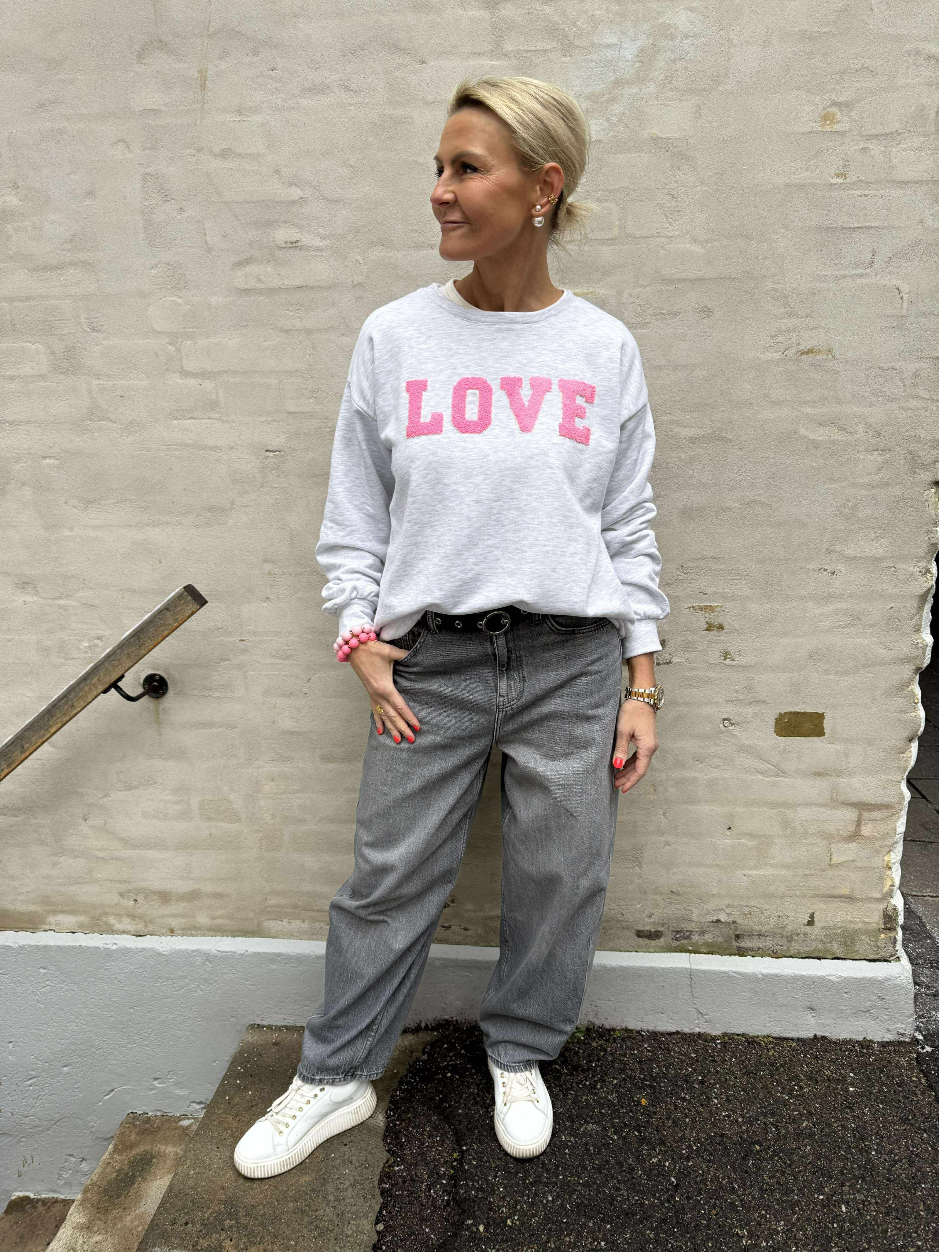 Jessa Sweatshirt -Light Grey Melange