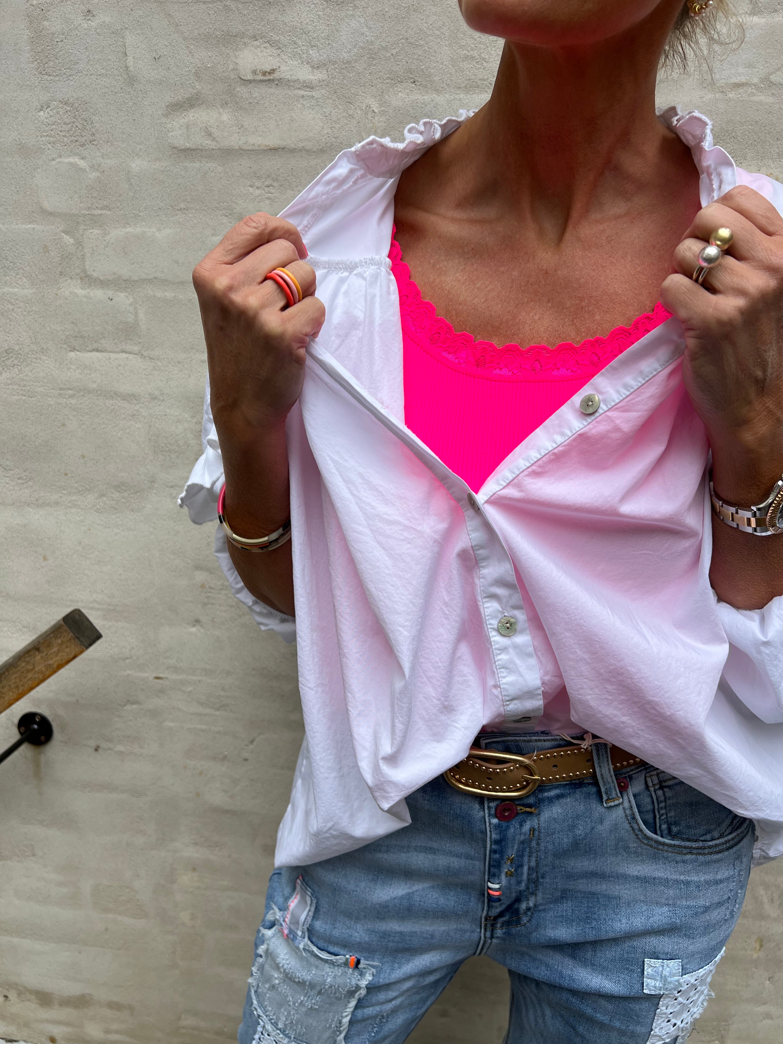 Frida rib top bubble fluo