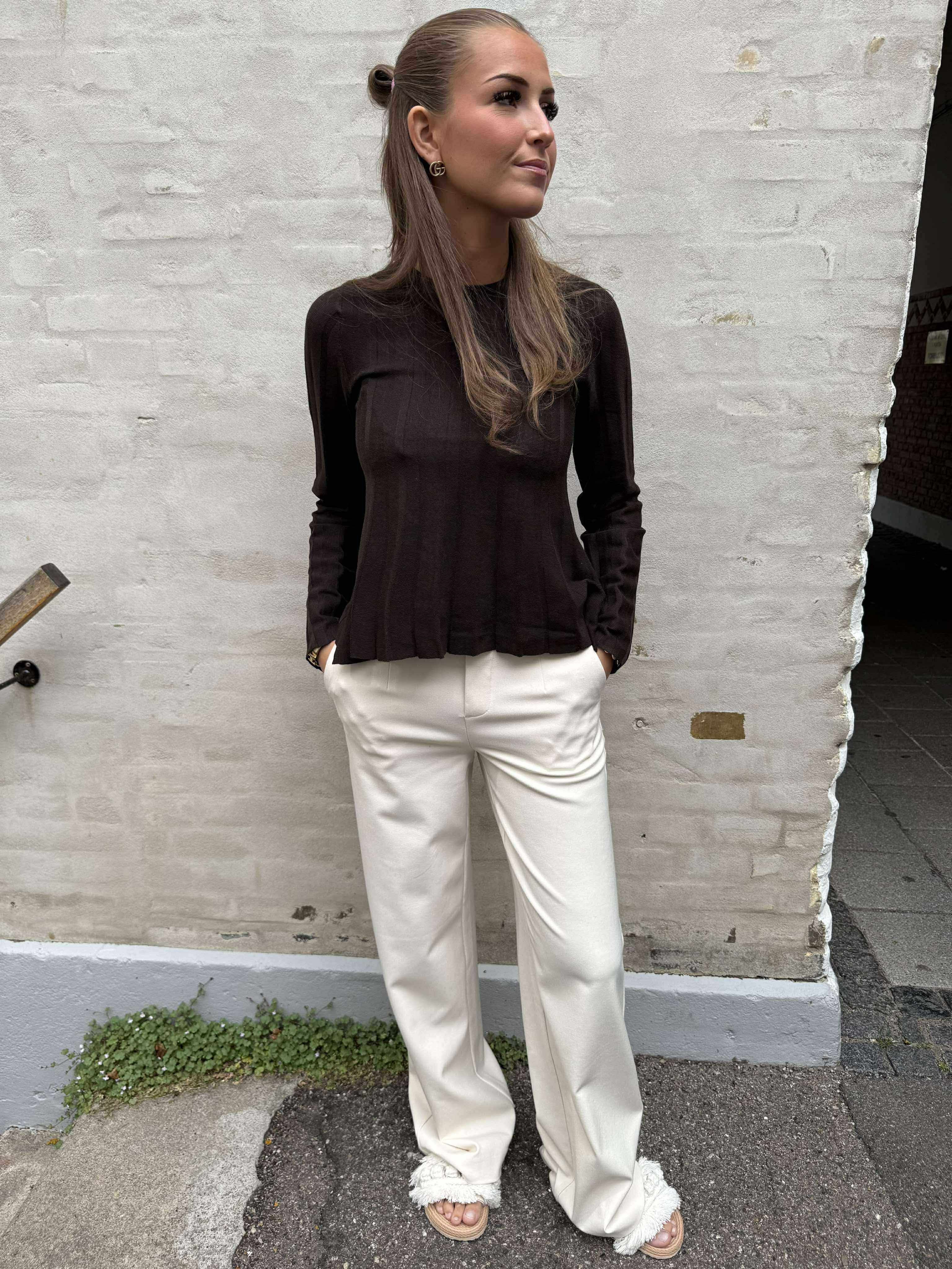 LANA O-NECK PULLOVER - Chokolate Torte