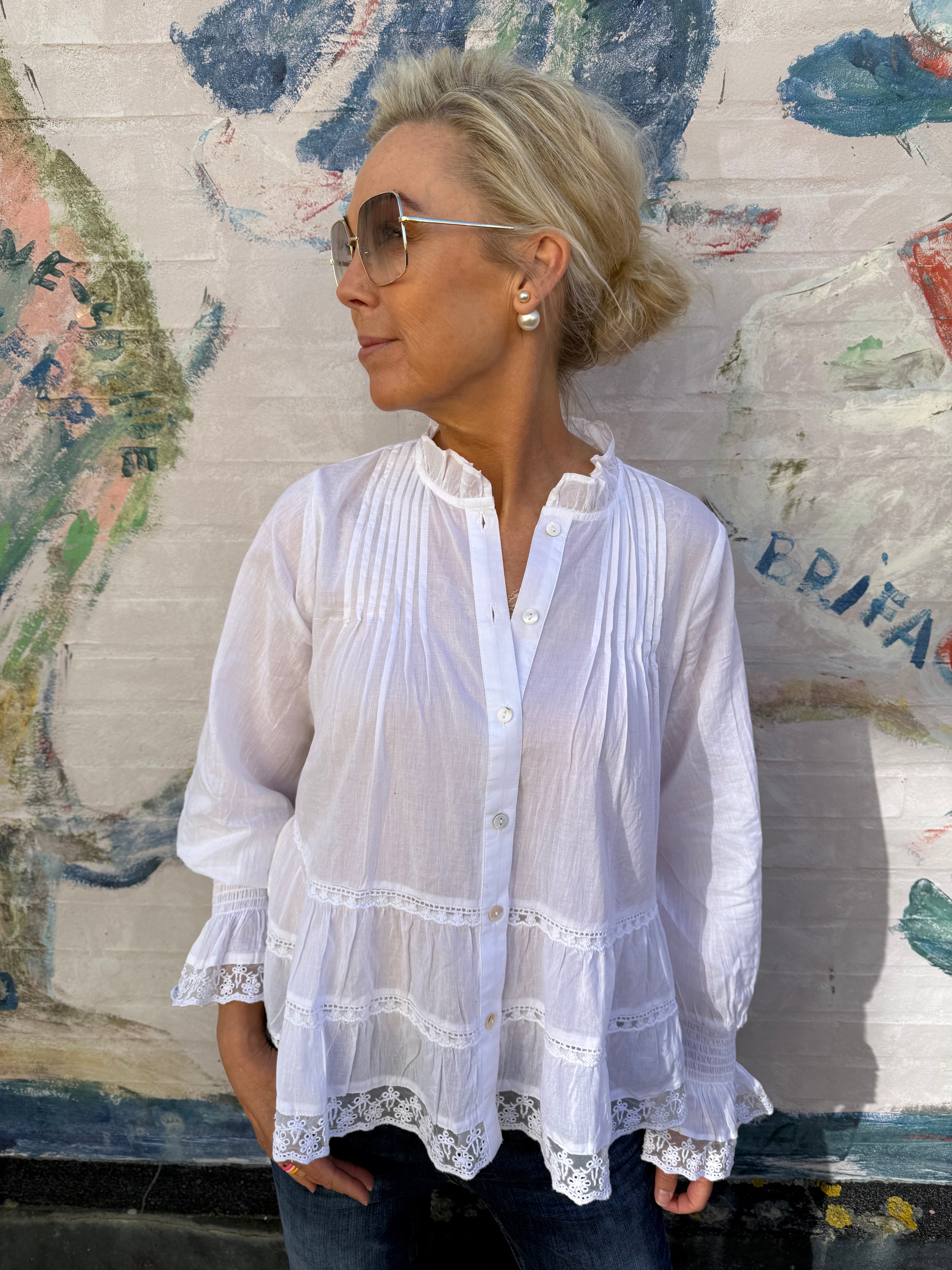 Audrey Long Sleeve - Hvid