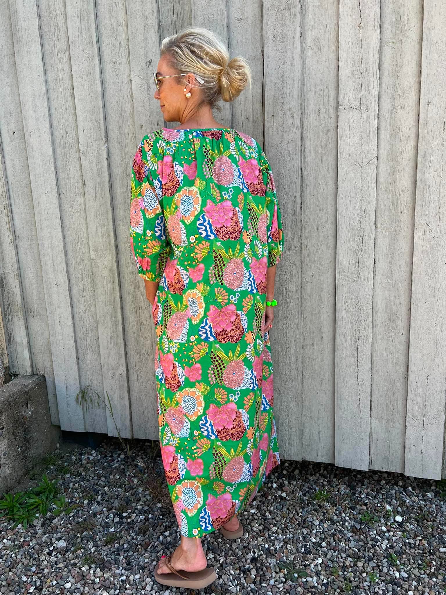 Capri Dress - Green Print