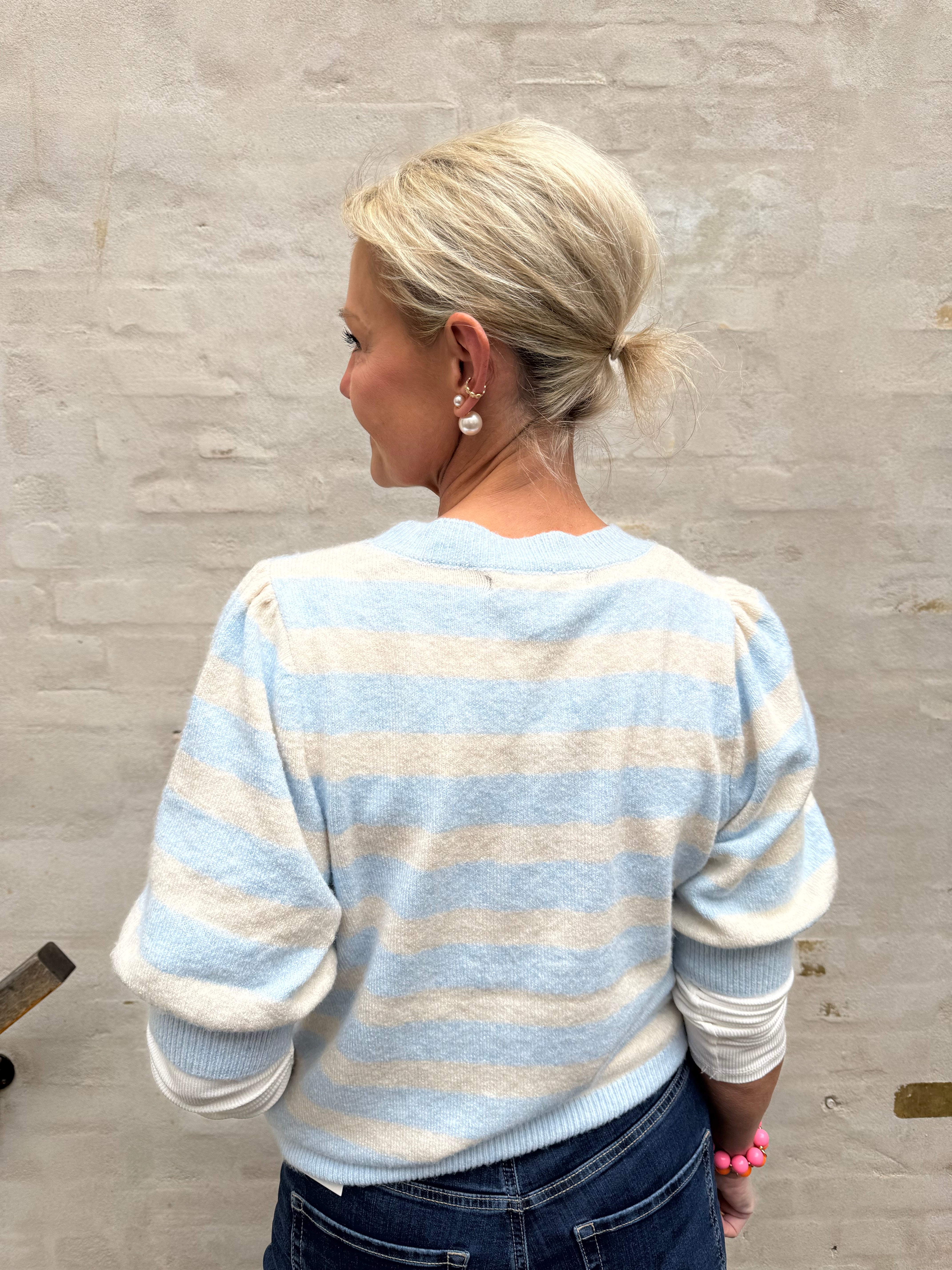 DOFFY O-NECK PULLOVER - Cashmere Blue BIRCH